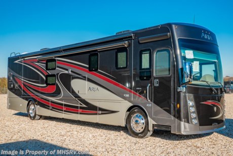 6/19/20 &lt;a href=&quot;http://www.mhsrv.com/thor-motor-coach/&quot;&gt;&lt;img src=&quot;http://www.mhsrv.com/images/sold-thor.jpg&quot; width=&quot;383&quot; height=&quot;141&quot; border=&quot;0&quot;&gt;&lt;/a&gt;  MSRP $329,850. The New 2020 Thor Motor Coach Aria Diesel Pusher Model 4000 2 full bath is approximately 40 feet 11 inches in length and features (3) slide-out rooms, 2 full baths, king size Tilt-A-View inclining bed, stainless steel residential refrigerator, solid surface counter tops, stack washer/dryer and (2) ducted 15,000 BTU A/Cs with heat pumps. The Aria is powered by a Cummins 360HP diesel engine, Freightliner XC-R raised rail chassis, Allison automatic transmission Air-Ride suspension and features automatic leveling jacks with touch pad controls, touchscreen dash radio with GPS, polished tile floors and much more. For more complete details on this unit and our entire inventory including brochures, window sticker, videos, photos, reviews &amp; testimonials as well as additional information about Motor Home Specialist and our manufacturers please visit us at MHSRV.com or call 800-335-6054. At Motor Home Specialist, we DO NOT charge any prep or orientation fees like you will find at other dealerships. All sale prices include a 200-point inspection, interior &amp; exterior wash, detail service and a fully automated high-pressure rain booth test and coach wash that is a standout service unlike that of any other in the industry. You will also receive a thorough coach orientation with an MHSRV technician, an RV Starter&#39;s kit, a night stay in our delivery park featuring landscaped and covered pads with full hook-ups and much more! Read Thousands upon Thousands of 5-Star Reviews at MHSRV.com and See What They Had to Say About Their Experience at Motor Home Specialist. WHY PAY MORE?... WHY SETTLE FOR LESS?