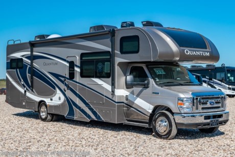 7-25-20 &lt;a href=&quot;http://www.mhsrv.com/thor-motor-coach/&quot;&gt;&lt;img src=&quot;http://www.mhsrv.com/images/sold-thor.jpg&quot; width=&quot;383&quot; height=&quot;141&quot; border=&quot;0&quot;&gt;&lt;/a&gt;   MSRP $143,778.  New 2020 Thor Motor Coach Quantum LF31 Bunk Model Class C RV is approximately 32 feet 6 inches in length with a driver’s side full-wall slide, Ford E-450 chassis and a Ford Triton V-10 engine. New features included in the 2020 Quantum Class C include new window treatments, new fiberglass front cap with skylight &amp; power shade, Winegard ConnecT 2.0 WiFi/4G/TV antenna, counter colors, HDMI video distribution box, new furniture covering &amp; flooring colors, a pocket door to close off the bedroom for the KW29 and much more. Options include the Platinum &amp; Diamond packages which features roller shades, solid surface kitchen countertop, exterior shower, backup camera with monitor, upgraded wheel liners, black frameless windows, convection stainless steel microwave, residential refrigerator, 1,800 watt house inverter, automatic generator start and the Rapid Camp remote system. Additional options include the beautiful full-body paint exterior, child safety tether, (2) 11,000 BTU A/Cs, attic fan, cab over child safety net, power driver&#39;s seat and a cockpit carpet mat. The Quantum Class C RV has an incredible list of standard features including beautiful hardwood cabinets, a cabover loft with skylight (N/A with cabover entertainment center), dash applique, power windows and locks, power patio awning with integrated LED lighting, roof ladder, in-dash media center, Onan generator, cab A/C, battery disconnect switch and much more. For more complete details on this unit and our entire inventory including brochures, window sticker, videos, photos, reviews &amp; testimonials as well as additional information about Motor Home Specialist and our manufacturers please visit us at MHSRV.com or call 800-335-6054. At Motor Home Specialist, we DO NOT charge any prep or orientation fees like you will find at other dealerships. All sale prices include a 200-point inspection, interior &amp; exterior wash, detail service and a fully automated high-pressure rain booth test and coach wash that is a standout service unlike that of any other in the industry. You will also receive a thorough coach orientation with an MHSRV technician, an RV Starter&#39;s kit, a night stay in our delivery park featuring landscaped and covered pads with full hook-ups and much more! Read Thousands upon Thousands of 5-Star Reviews at MHSRV.com and See What They Had to Say About Their Experience at Motor Home Specialist. WHY PAY MORE?... WHY SETTLE FOR LESS?