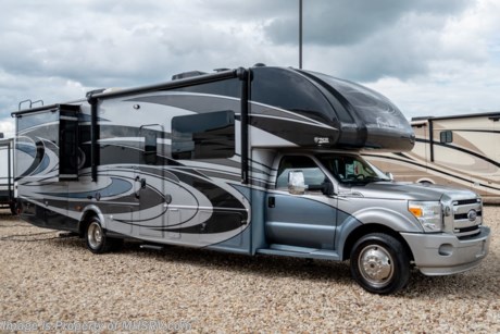 /picked up 1/22/19 **Consignment** Used Thor Motor Coach RV for Sale- 2017 Thor Motor Coach Four Winds 35SD Super C RV with 2 slides and 22,589 miles. This RV is approximately 36 feet 2 inches in length and features a Ford 300HP diesel engine, Ford F550 chassis, automatic leveling system, 3 camera monitoring system, 2 ducted A/Cs, 10K lb. hitch, 6KW Onan diesel generator with AGS, power windows and door locks, electric &amp; gas water heater, power patio awning, pass-thru storage with side swing baggage doors, black tank rinsing system, exterior shower, exterior entertainment center, inverter, booth converts to sleeper, dual pane windows, solar/black-out shades, solid surface kitchen counter with sink covers, microwave, 3 burner range with oven, residential refrigerator, glass door shower, stack washer/dryer, 3 flat panel TVs and much more. For additional information and photos please visit Motor Home Specialist at www.MHSRV.com or call 800-335-6054.