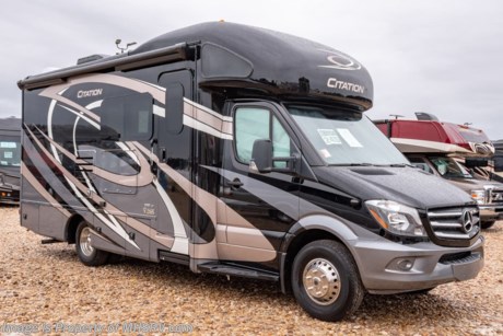 2-5-19 &lt;a href=&quot;http://www.mhsrv.com/thor-motor-coach/&quot;&gt;&lt;img src=&quot;http://www.mhsrv.com/images/sold-thor.jpg&quot; width=&quot;383&quot; height=&quot;141&quot; border=&quot;0&quot;&gt;&lt;/a&gt;  MSRP $147,033. New 2019 Thor Motor Coach Chateau Citation Sprinter Diesel model 24SS is approximately 24 feet 11 inches length with two slide-outs, Mercedes Benz Sprinter chassis and a Mercedes V-6 diesel engine. New features for 2019 include exterior TV with sound bar, bedroom charging station, dedicated CPAP outlet, quick drain for fresh water tank, 360 Siphon Vent Cap for tank odor prevention, solar panel charging control, new slide-out fascia, new cabinet door style and many more. This amazing sprinter diesel also features the Summit Package option which includes a touch screen dash radio with Bluetooth, navigation, Sirius as well as Winegard Connect +4G, sound system with sub, Mobile Eye Lane Assist, side view cameras, upgraded cockpit window shades and a 100w solar panel. Additional optional equipment includes the beautiful full body paint, single child safety tether, attic fan, upgraded A/C with heat pump, holding tank with heat pads and a second auxiliary battery. The new Chateau Citation also features a leather steering wheel with audio buttons, armless awning with light bar, Firefly Integrations Multiplex wiring control system, lighted battery disconnect switch, induction cooktop, kitchen countertop extension, exterior lights to all storage compartments, power windows &amp; locks, keyless entry, power vent, back up camera, 3-point seat belts, driver &amp; passenger airbags, heated remote side mirrors, fiberglass running boards, hitch, roof ladder, outside shower, electric step &amp; much more. For more complete details on this unit and our entire inventory including brochures, window sticker, videos, photos, reviews &amp; testimonials as well as additional information about Motor Home Specialist and our manufacturers please visit us at MHSRV.com or call 800-335-6054. At Motor Home Specialist, we DO NOT charge any prep or orientation fees like you will find at other dealerships. All sale prices include a 200-point inspection, interior &amp; exterior wash, detail service and a fully automated high-pressure rain booth test and coach wash that is a standout service unlike that of any other in the industry. You will also receive a thorough coach orientation with an MHSRV technician, an RV Starter&#39;s kit, a night stay in our delivery park featuring landscaped and covered pads with full hook-ups and much more! Read Thousands upon Thousands of 5-Star Reviews at MHSRV.com and See What They Had to Say About Their Experience at Motor Home Specialist. WHY PAY MORE?... WHY SETTLE FOR LESS?