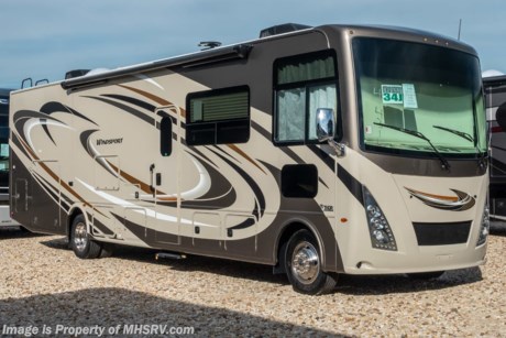 4-9-19 &lt;a href=&quot;http://www.mhsrv.com/thor-motor-coach/&quot;&gt;&lt;img src=&quot;http://www.mhsrv.com/images/sold-thor.jpg&quot; width=&quot;383&quot; height=&quot;141&quot; border=&quot;0&quot;&gt;&lt;/a&gt;   MSRP $153,991. New 2019 Thor Motor Coach Windsport 34J Bunk Model is approximately 35 feet 7 inches in length with a full-wall slide, king size bed, exterior TV, Ford Triton V-10 engine and automatic leveling jacks. Some of the many new features coming to the 2019 Windsport include not only exterior &amp; interior styling updates but also the Firefly Multiplex wiring control system, 10” touchscreen radio &amp; monitor, Wi-Fi extender, stainless steel galley sink, a 360 Siphon Vent, soundbar in the exterior entertainment center and much more. This unit features the optional partial paint exterior and child safety tether. The Thor Motor Coach Windsport RV also features a tinted one piece windshield, heated and enclosed underbelly, black tank flush, LED ceiling lighting, bedroom TV, LED running and marker lights, power driver&#39;s seat, power overhead loft, raised bathroom vanity, frameless windows, power patio awning with LED lighting, night shades, flush covered glass stovetop, kitchen backsplash, refrigerator, microwave and much more. For more complete details on this unit and our entire inventory including brochures, window sticker, videos, photos, reviews &amp; testimonials as well as additional information about Motor Home Specialist and our manufacturers please visit us at MHSRV.com or call 800-335-6054. At Motor Home Specialist, we DO NOT charge any prep or orientation fees like you will find at other dealerships. All sale prices include a 200-point inspection, interior &amp; exterior wash, detail service and a fully automated high-pressure rain booth test and coach wash that is a standout service unlike that of any other in the industry. You will also receive a thorough coach orientation with an MHSRV technician, an RV Starter&#39;s kit, a night stay in our delivery park featuring landscaped and covered pads with full hook-ups and much more! Read Thousands upon Thousands of 5-Star Reviews at MHSRV.com and See What They Had to Say About Their Experience at Motor Home Specialist. WHY PAY MORE?... WHY SETTLE FOR LESS?