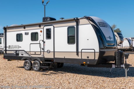 8/22 &lt;a href=&quot;http://www.mhsrv.com/travel-trailers/&quot;&gt;&lt;img src=&quot;http://www.mhsrv.com/images/sold-traveltrailer.jpg&quot; width=&quot;383&quot; height=&quot;141&quot; border=&quot;0&quot;&gt;&lt;/a&gt; MSRP $32,779. The 2019 Cruiser RV Radiance Ultra-Lite travel trailer model 22RB with slide and king bed for sale at Motor Home Specialist; the #1 Volume Selling Motor Home Dealership in the World. This beautiful travel trailer features the Radiance Ultra-Lite exterior &amp; interior packages as well as the Ultra-Value package and the Extended Season RVing package. A few features from this impressive list of packages include aluminum rims, tinted safety glass windows, solid hardwood cabinet doors, full extension drawer guides, heavy duty flooring, solid surface kitchen countertop, spare tire, LED awning light, heated and enclosed underbelly, high output furnace and much more. Additional options include a power tongue jack, LED TV, power stabilizers IPO scissor jacks, and an upgraded A/C. For more complete details on this unit and our entire inventory including brochures, window sticker, videos, photos, reviews &amp; testimonials as well as additional information about Motor Home Specialist and our manufacturers please visit us at MHSRV.com or call 800-335-6054. At Motor Home Specialist, we DO NOT charge any prep or orientation fees like you will find at other dealerships. All sale prices include a 200-point inspection and interior &amp; exterior wash and detail service. You will also receive a thorough RV orientation with an MHSRV technician, an RV Starter&#39;s kit, a night stay in our delivery park featuring landscaped and covered pads with full hook-ups and much more! Read Thousands upon Thousands of 5-Star Reviews at MHSRV.com and See What They Had to Say About Their Experience at Motor Home Specialist. WHY PAY MORE?... WHY SETTLE FOR LESS?