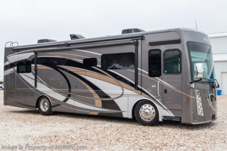 1-2-19 &lt;a href=&quot;http://www.mhsrv.com/thor-motor-coach/&quot;&gt;&lt;img src=&quot;http://www.mhsrv.com/images/sold-thor.jpg&quot; width=&quot;383&quot; height=&quot;141&quot; border=&quot;0&quot;&gt;&lt;/a&gt;  **Consignment** Used Thor Motor Coach RV for Sale- 2017 Thor Motor Coach Aria 3401 with 3 slides and 13,235 miles. This RV is approximately 33 feet 4 inches in length and features a 360HP Cummins diesel engine, Freightliner chassis, automatic leveling system, aluminum wheels, 10K lb. hitch, 3 camera monitoring system, 2 ducted A/Cs with heat pumps, 8KW Onan diesel generator, tilt/telescoping steering wheel, exhaust brake, GPS, power patio and door awnings, slide-out cargo trays, pass-thru storage with side swing baggage doors, LED running lights, black tank rinsing system, water filtration system, exterior shower, exterior entertainment center, clear front paint mask, inverter, tile floors, booth converts to sleeper, dual pane windows, multiplex lighting, power roof vent, ceiling fan, solar/black-out fan, solid surface counter with sink covers, convection microwave, 3 burner electric flat top range, residential refrigerator, glass door shower with seat, stack washer/dryer, king size pillow top mattress, power drop-down loft, theater seats, 4 flat panel TVs and much more. For additional information and photos please visit Motor Home Specialist at www.MHSRV.com or call 800-335-6054.