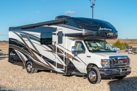 9/10/19 &lt;a href=&quot;http://www.mhsrv.com/fleetwood-rvs/&quot;&gt;&lt;img src=&quot;http://www.mhsrv.com/images/sold-fleetwood.jpg&quot; width=&quot;383&quot; height=&quot;141&quot; border=&quot;0&quot;&gt;&lt;/a&gt; MSRP $133,686. New 2019 Fleetwood Jamboree 30F for Sale at Motor Home Specialist, the #1 Volume Selling Motor Home Dealership in the World. The Fleetwood Jamboree redefines the category with a long list of features that break the mold of Class C design. The 30F measures approximately 31 feet 9 inches in length and is highlighted by a full-wall slide-out, king size bed, cab over loft and a residential refrigerator. New features for 2019 include a redesigned front cap, Girard tank-less water heater, new cabinet colors, improved interior decors, multiplex electrical and lighting, soft close drawer guides, upgraded solid surface galley top, new flooring and much more. Options include an exterior entertainment center and 3 burner range drop-in. The Jamboree boasts an impressive list of standard features that include 4-point automatic levelers, 1200 Watt inverter, frameless windows, dual auxiliary batteries, heated holding tanks, residential refrigerator, bedroom TV, convection microwave oven, whole coach water filtration system and much more. For more complete details on this unit and our entire inventory including brochures, window sticker, videos, photos, reviews &amp; testimonials as well as additional information about Motor Home Specialist and our manufacturers please visit us at MHSRV.com or call 800-335-6054. At Motor Home Specialist, we DO NOT charge any prep or orientation fees like you will find at other dealerships. All sale prices include a 200-point inspection, interior &amp; exterior wash, detail service and a fully automated high-pressure rain booth test and coach wash that is a standout service unlike that of any other in the industry. You will also receive a thorough coach orientation with an MHSRV technician, an RV Starter&#39;s kit, a night stay in our delivery park featuring landscaped and covered pads with full hook-ups and much more! Read Thousands upon Thousands of 5-Star Reviews at MHSRV.com and See What They Had to Say About Their Experience at Motor Home Specialist. WHY PAY MORE?... WHY SETTLE FOR LESS? 
