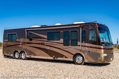 1-2-19 &lt;a href=&quot;http://www.mhsrv.com/other-rvs-for-sale/beaver-rv/&quot;&gt;&lt;img src=&quot;http://www.mhsrv.com/images/sold-beaver.jpg&quot; width=&quot;383&quot; height=&quot;141&quot; border=&quot;0&quot;&gt;&lt;/a&gt;  Used Beaver RV for Sale- 2003 Beaver Patriot Princeton DS with 2 slides and 78,465 miles. This RV is approximately 40 feet 6 inches in length and features a 400HP Cummins diesel engine, Roadmaster chassis, automatic leveling system, aluminum wheels, 2 ducted A/Cs with heat pumps, 10KW Onan diesel generator with AGS, tilt/telescoping smart wheel, engine brake, Trip-Tek, Electric &amp; gas water heater, power patio awning, water filtration system, clear front paint mask, fiberglass roof with ladder, solar, dual pane windows, power roof vent, blinds, solid surface kitchen counter with sink covers, convection microwave, 2 burner range, glass door shower, combination washer/dryer, 2 flat panel TVs and much more. For additional information and photos please visit Motor Home Specialist at www.MHSRV.com or call 800-335-6054.