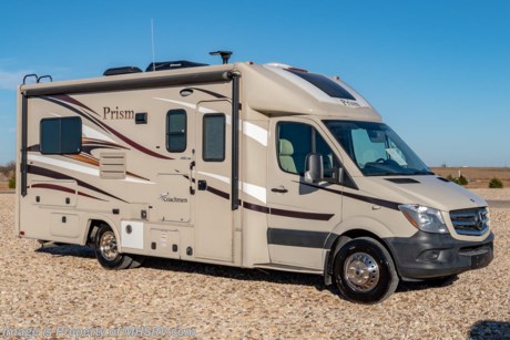 1-19-19 &lt;a href=&quot;http://www.mhsrv.com/coachmen-rv/&quot;&gt;&lt;img src=&quot;http://www.mhsrv.com/images/sold-coachmen.jpg&quot; width=&quot;383&quot; height=&quot;141&quot; border=&quot;0&quot;&gt;&lt;/a&gt;  Used Coachmen RV for Sale- 2016 Coachmen Prism 24J with 1 slide and 32,062 miles. This RV is approximately 25 feet 2 inches in length and features a 188HP Mercedes-Benz diesel engine, Sprinter chassis, 3 camera monitoring system, ducted A/C with heat pump, 3.2KW Onan diesel generator with AGS, tilt/telescoping steering wheel, GPS, keyless entry, power windows and door locks, electric &amp; gas water heater, power patio awning, water filtration system, exterior shower, exterior entertainment center, booth converts to sleeper, power roof vent, day/night shades, sink covers, convection microwave, 2 burner range, glass door shower, pillow top mattress, 3 flat panel TVs and much more. For additional information and photos please visit Motor Home Specialist at www.MHSRV.com or call 800-335-6054.