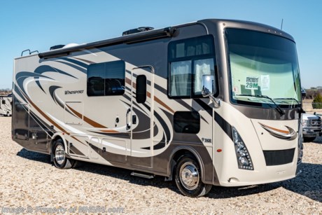 4-9-19 &lt;a href=&quot;http://www.mhsrv.com/thor-motor-coach/&quot;&gt;&lt;img src=&quot;http://www.mhsrv.com/images/sold-thor.jpg&quot; width=&quot;383&quot; height=&quot;141&quot; border=&quot;0&quot;&gt;&lt;/a&gt;   MSRP $144,106. New 2019 Thor Motor Coach Windsport 29M is approximately 30 feet 8 inches in length with a full-wall slide, king size bed, exterior TV, Ford Triton V-10 engine and automatic leveling jacks. Some of the many new features coming to the 2019 Windsport include not only exterior &amp; interior styling updates but also the Firefly Multiplex wiring control system, 10” touchscreen radio &amp; monitor, Wi-Fi extender, stainless steel galley sink, a 360 Siphon Vent, soundbar in the exterior entertainment center and much more. This unit features the optional partial paint exterior, 5.5KW generator with 50amp service, second A/C and frameless dual pane windows. The Thor Motor Coach Windsport RV also features a tinted one piece windshield, heated and enclosed underbelly, black tank flush, LED ceiling lighting, bedroom TV, LED running and marker lights, power driver&#39;s seat, power overhead loft, raised bathroom vanity, frameless windows, power patio awning with LED lighting, night shades, flush covered glass stovetop, kitchen backsplash, refrigerator, microwave and much more. For more complete details on this unit and our entire inventory including brochures, window sticker, videos, photos, reviews &amp; testimonials as well as additional information about Motor Home Specialist and our manufacturers please visit us at MHSRV.com or call 800-335-6054. At Motor Home Specialist, we DO NOT charge any prep or orientation fees like you will find at other dealerships. All sale prices include a 200-point inspection, interior &amp; exterior wash, detail service and a fully automated high-pressure rain booth test and coach wash that is a standout service unlike that of any other in the industry. You will also receive a thorough coach orientation with an MHSRV technician, an RV Starter&#39;s kit, a night stay in our delivery park featuring landscaped and covered pads with full hook-ups and much more! Read Thousands upon Thousands of 5-Star Reviews at MHSRV.com and See What They Had to Say About Their Experience at Motor Home Specialist. WHY PAY MORE?... WHY SETTLE FOR LESS?