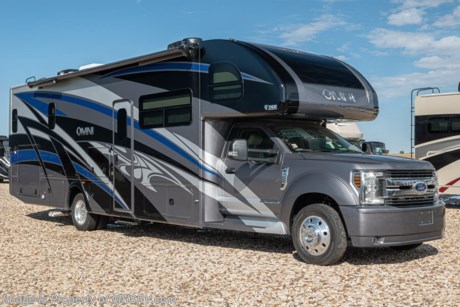 11/14/19 &lt;a href=&quot;http://www.mhsrv.com/thor-motor-coach/&quot;&gt;&lt;img src=&quot;http://www.mhsrv.com/images/sold-thor.jpg&quot; width=&quot;383&quot; height=&quot;141&quot; border=&quot;0&quot;&gt;&lt;/a&gt;   MSRP $216,338. New 2020 Thor Motor Coach Omni BB35 Bunk Model Super C is approximately 36 feet 8 inches in length with a full wall slide, 330hp Powerstroke 6.7L diesel engine with 750 lb.-ft. torque, F-550XLT chassis, 10K lb. hitch, Mobile Eye driver assistance will collision and lane-departure warning, SYNC 3 Enhanced Voice Recognition Communications and Entertainment System, 8&quot; Color LCD touchscreen with swiping capability, 911 assist, AppLink and smart-charging USB ports and navigation. This beautiful RV features the optional single child safety tether. The Omni Super C also features a 3 camera monitoring system, aluminum wheels, automatic leveling jacks, power patio awning with LED lighting, frameless windows, keyless entry, residential refrigerator, large OTR convection microwave, solid surface kitchen counter top, ball bearing drawer guides, King size bed, large TV in living area, exterior entertainment center with sound bar, Wi-Fi Ranger/Extender, 6KW Onan diesel generator with automatic generator start, multiplex wiring control system, tankless water heater, 1800-watt inverter and much more. For more complete details on this unit and our entire inventory including brochures, window sticker, videos, photos, reviews &amp; testimonials as well as additional information about Motor Home Specialist and our manufacturers please visit us at MHSRV.com or call 800-335-6054. At Motor Home Specialist, we DO NOT charge any prep or orientation fees like you will find at other dealerships. All sale prices include a 200-point inspection, interior &amp; exterior wash, detail service and a fully automated high-pressure rain booth test and coach wash that is a standout service unlike that of any other in the industry. You will also receive a thorough coach orientation with an MHSRV technician, an RV Starter&#39;s kit, a night stay in our delivery park featuring landscaped and covered pads with full hook-ups and much more! Read Thousands upon Thousands of 5-Star Reviews at MHSRV.com and See What They Had to Say About Their Experience at Motor Home Specialist. WHY PAY MORE?... WHY SETTLE FOR LESS?