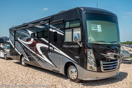 8/6/20 &lt;a href=&quot;http://www.mhsrv.com/thor-motor-coach/&quot;&gt;&lt;img src=&quot;http://www.mhsrv.com/images/sold-thor.jpg&quot; width=&quot;383&quot; height=&quot;141&quot; border=&quot;0&quot;&gt;&lt;/a&gt;  MSRP $202,350. The 2020 Thor Motor Coach Challenger 35MQ luxury RV measures approximately 37 feet in length and features (2) slide-out rooms, king size Tilt-A-View bed, frameless dual pane windows, exterior entertainment center, LED lighting, beautiful decor, residential refrigerator, inverter and bedroom TV. New features for the 2020 Challenger include 3 all new exterior graphics, new dash design with the floating radio design elements, multiple USB charging station throughout, combination induction &amp; gas cooktop, backlit Firefly entry switch plate, all new Anderson Valve panel, Winegard Connect WiFi extender +4G and much more. The Thor Motor Coach Challenger also features one of the most impressive lists of standard equipment in the RV industry including a Ford Triton V-10 engine, 24-Series ford chassis with aluminum wheels, fully automatic hydraulic leveling system, all tile backsplash, electric overhead Hide-Away loft, electric patio awning with LED lighting, side hinged baggage doors, roller day/night shades, solid surface kitchen counter, dual roof A/C units, 5,500 Onan generator as well as heated and enclosed holding tanks. For more complete details on this unit and our entire inventory including brochures, window sticker, videos, photos, reviews &amp; testimonials as well as additional information about Motor Home Specialist and our manufacturers please visit us at MHSRV.com or call 800-335-6054. At Motor Home Specialist, we DO NOT charge any prep or orientation fees like you will find at other dealerships. All sale prices include a 200-point inspection, interior &amp; exterior wash, detail service and a fully automated high-pressure rain booth test and coach wash that is a standout service unlike that of any other in the industry. You will also receive a thorough coach orientation with an MHSRV technician, an RV Starter&#39;s kit, a night stay in our delivery park featuring landscaped and covered pads with full hook-ups and much more! Read Thousands upon Thousands of 5-Star Reviews at MHSRV.com and See What They Had to Say About Their Experience at Motor Home Specialist. WHY PAY MORE?... WHY SETTLE FOR LESS?