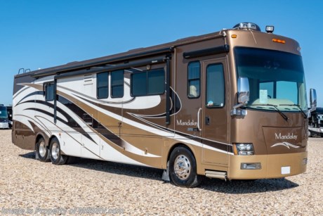 3-25-19 &lt;a href=&quot;http://www.mhsrv.com/other-rvs-for-sale/mandalay-rv/&quot;&gt;&lt;img src=&quot;http://www.mhsrv.com/images/sold-mandalay.jpg&quot; width=&quot;383&quot; height=&quot;141&quot; border=&quot;0&quot;&gt;&lt;/a&gt;   **Consignment** Used Mandalay RV for Sale- 2010 Mandalay 43A Bath &amp; &#189; with 3 slides and 15,921 miles. This RV is approximately 44 feet 2 inches in length and features a 425HP Cummins diesel engine, Freightliner chassis, automatic hydraulic leveling system, aluminum wheels, 10K lb. hitch, 3 camera monitoring system, 4 ducted A/Cs, 3  heat pumps, 10KW Onan diesel generator with AGS, tilt/telescoping smart wheel, engine brake, power pedals, GPS, keyless entry, electric &amp; gas water heater, power patio and door awnings, window awnings, slide-out cargo tray, pass-thru storage with side swing baggage doors, middle LED running lights, docking lights, black tank rinsing system, water filtration system, power water hose reel, 50 amp power cord reel, exterior shower, exterior entertainment center, inverter, tile floors, dual pane windows, solar/black-out shades, solid surface kitchen counter with sink covers, dishwasher, convection microwave, 3 burner range, glass door shower, stack washer/dryer, king size sleep number bed, 3 flat panel TVs and much more. For additional information and photos please visit Motor Home Specialist at www.MHSRV.com or call 800-335-6054.