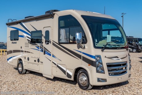 Picked up 2-21-19 &lt;a href=&quot;http://www.mhsrv.com/thor-motor-coach/&quot;&gt;&lt;img src=&quot;http://www.mhsrv.com/images/sold-thor.jpg&quot; width=&quot;383&quot; height=&quot;141&quot; border=&quot;0&quot;&gt;&lt;/a&gt;  **Consignment** Used Thor Motor Coach RV for Sale- 2018 Thor Motor Coach Vegas 24.1 with 1 slide and 3,347 miles. This RV is approximately 25 feet 5 inches in length and features a Ford V10 engine, Ford chassis, 8K lb. hitch, 3 camera monitoring system, ducted A/C, 4KW Onan generator, water heater, power patio awning, side swing baggage doors, exterior shower, exterior entertainment center, booth converts to sleeper, black-out shades, convection microwave, 2 burner range, power drop-down loft, 3 flat panel TVs and much more. For additional information and photos please visit Motor Home Specialist at www.MHSRV.com or call 800-335-6054.
