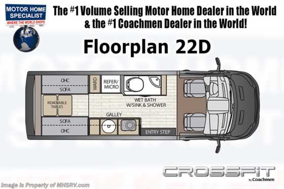 2020 Coachmen Crossfit 22D-EB EcoBoost Class B W/ Rims, Solar, Multiplex Floorplan