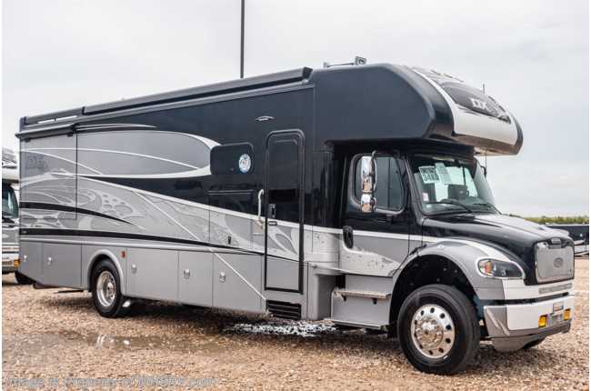 2020 Dynamax Corp DX3 34KD Super C W/Theater Seats, Cab Over Bed, Chrome