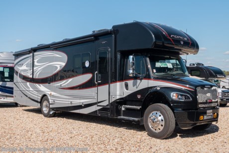 /sold 8/6/20 MSRP $302,325. The All New 2020 Dynamax Force 37TS HD Super C is approximately 39 feet 2 inch in length with 3 slides, a Cummins ISL 8.9 liter (350HP &amp; 1,000 ft.-lbs. of torque) engine coupled with the incredible Allison 3200 TRV transmission. A few other exciting upgrades on the Force HD include upgraded window treatments, DVD players on the bunk model, brake controller, (2) 4D batteries and color-coordinated solid surface countertops in the kitchen, bath &amp; even the bedroom nightstands. This RV features the Chrome Appearance Package which includes chrome C9 grill, Hadley air horns, rear rock guard, and baggage door handles. Additional options include solar panels, tire pressure monitoring system, TV in cab over area, washer/dryer, driver &amp; passenger swivel seats, dual reclining theater seats IPO sofa, entertainment center with 50&quot; LED TV &amp; fireplace IPO loveseat &amp; cabover TV, Winegard Trav&#39;ler Stationary Triple LNB Satellite IPO In-Motion, JBL premium cab sound system, Mobileye Collision Avoidance System and an In-Dash Garmin RV navigation system. The 2020 Dynamax Force also features an incredible list of standard equipment including a Truma Aqua-Go comfort water heater, inverter, 8 KW Onan generator, king size bed, cab over loft, bedroom TV, heated tanks, raised panel cabinet doors with hidden hinges, solid surface kitchen countertop, full extension ball bearing drawer guides, fantastic fans, backsplash, LED flush mounted lighting, 7 foot ceilings, keyless entry touchpad lock, automatic leveling system, residential refrigerator with icemaker, 3 burner cooktop, convection microwave, (2) 15,000 BTU roof air conditioners, shower skylight, water filter system, exterior shower and much more.  For more complete details on this unit and our entire inventory including brochures, window sticker, videos, photos, reviews &amp; testimonials as well as additional information about Motor Home Specialist and our manufacturers please visit us at MHSRV.com or call 800-335-6054. At Motor Home Specialist, we DO NOT charge any prep or orientation fees like you will find at other dealerships. All sale prices include a 200-point inspection, interior &amp; exterior wash, detail service and a fully automated high-pressure rain booth test and coach wash that is a standout service unlike that of any other in the industry. You will also receive a thorough coach orientation with an MHSRV technician, an RV Starter&#39;s kit, a night stay in our delivery park featuring landscaped and covered pads with full hook-ups and much more! Read Thousands upon Thousands of 5-Star Reviews at MHSRV.com and See What They Had to Say About Their Experience at Motor Home Specialist. WHY PAY MORE?... WHY SETTLE FOR LESS?