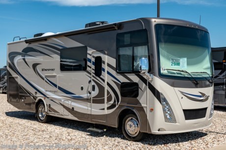 6-3-19 &lt;a href=&quot;http://www.mhsrv.com/thor-motor-coach/&quot;&gt;&lt;img src=&quot;http://www.mhsrv.com/images/sold-thor.jpg&quot; width=&quot;383&quot; height=&quot;141&quot; border=&quot;0&quot;&gt;&lt;/a&gt;   MSRP $144,654. New 2019 Thor Motor Coach Windsport 29M is approximately 30 feet 8 inches in length with a full-wall slide, king size bed, exterior TV, Ford Triton V-10 engine and automatic leveling jacks. Some of the many new features coming to the 2019 Windsport include not only exterior &amp; interior styling updates but also the Firefly Multiplex wiring control system, 10” touchscreen radio &amp; monitor, Wi-Fi extender, stainless steel galley sink, a 360 Siphon Vent, soundbar in the exterior entertainment center and much more. This unit features the optional partial paint exterior, 5.5KW generator with 50amp service, second A/C and single child safety tether. The Thor Motor Coach Windsport RV also features a tinted one piece windshield, heated and enclosed underbelly, black tank flush, LED ceiling lighting, bedroom TV, LED running and marker lights, power driver&#39;s seat, power overhead loft, raised bathroom vanity, frameless windows, power patio awning with LED lighting, night shades, flush covered glass stovetop, kitchen backsplash, refrigerator, microwave and much more. For more complete details on this unit and our entire inventory including brochures, window sticker, videos, photos, reviews &amp; testimonials as well as additional information about Motor Home Specialist and our manufacturers please visit us at MHSRV.com or call 800-335-6054. At Motor Home Specialist, we DO NOT charge any prep or orientation fees like you will find at other dealerships. All sale prices include a 200-point inspection, interior &amp; exterior wash, detail service and a fully automated high-pressure rain booth test and coach wash that is a standout service unlike that of any other in the industry. You will also receive a thorough coach orientation with an MHSRV technician, an RV Starter&#39;s kit, a night stay in our delivery park featuring landscaped and covered pads with full hook-ups and much more! Read Thousands upon Thousands of 5-Star Reviews at MHSRV.com and See What They Had to Say About Their Experience at Motor Home Specialist. WHY PAY MORE?... WHY SETTLE FOR LESS?