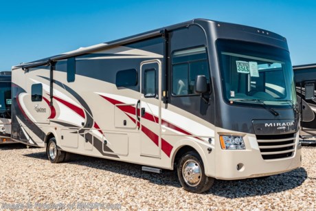 7/25/20 &lt;a href=&quot;http://www.mhsrv.com/coachmen-rv/&quot;&gt;&lt;img src=&quot;http://www.mhsrv.com/images/sold-coachmen.jpg&quot; width=&quot;383&quot; height=&quot;141&quot; border=&quot;0&quot;&gt;&lt;/a&gt; MSRP $155,227. New 2020 Coachmen Mirada Model 35LS Bath &amp; 1/2. This RV measures approximately 36 feet 10 inches in length and features (2) slides, large living area, bath &amp; 1/2, hardwood cabinet doors and solid surface kitchen counter top. This coach includes the convenience package option featuring WiFi ranger, solar prep, stainless steel appliances, exterior speakers, speakers in bedroom and a bedroom radio. Additional options include the beautiful partial paint exterior, driver power seat, (2) 15,000 BTU A/Cs with heat pumps, exterior entertainment center and Travel Easy Roadside Assistance. A few standard features that help to set the Mirada apart include solar privacy shades throughout, power windshield shade, flush mounted 3 burner range with oven, tile backsplash, glass door shower, Onan generator, automatic transfer switch for easy set-up, pass-thru storage, 3 camera monitoring system, automatic leveling jacks and much more. For more complete details on this unit and our entire inventory including brochures, window sticker, videos, photos, reviews &amp; testimonials as well as additional information about Motor Home Specialist and our manufacturers please visit us at MHSRV.com or call 800-335-6054. At Motor Home Specialist, we DO NOT charge any prep or orientation fees like you will find at other dealerships. All sale prices include a 200-point inspection, interior &amp; exterior wash, detail service and a fully automated high-pressure rain booth test and coach wash that is a standout service unlike that of any other in the industry. You will also receive a thorough coach orientation with an MHSRV technician, an RV Starter&#39;s kit, a night stay in our delivery park featuring landscaped and covered pads with full hook-ups and much more! Read Thousands upon Thousands of 5-Star Reviews at MHSRV.com and See What They Had to Say About Their Experience at Motor Home Specialist. WHY PAY MORE?... WHY SETTLE FOR LESS?