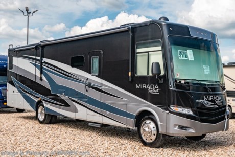 11/14/19 &lt;a href=&quot;http://www.mhsrv.com/coachmen-rv/&quot;&gt;&lt;img src=&quot;http://www.mhsrv.com/images/sold-coachmen.jpg&quot; width=&quot;383&quot; height=&quot;141&quot; border=&quot;0&quot;&gt;&lt;/a&gt;   MSRP $199,349. The New 2020 Coachmen Mirada Select 37TB RV with 2 full baths, 2 slides, king sized bed, residential fridge, 8K hitch and fireplace. This beautiful RV features the Stainless Appliance Package which features a stainless residential refrigerator, stainless OTR or convection microwave, stainless range/oven or cooktop, 1000 watt inverter with (2) 6 volt batteries and automatic generator start. Additional options include the beautiful full body paint exterior with Diamond Shield paint protection, stainless steel oven IPO of drawer, (2) 15,000 BTU A/Cs with heat pumps, dual pane windows, In-Motion satellite, salon style bunk, stackable washer/dryer, theater seating and Travel Easy Roadside Assistance. The Mirada Select boasts an impressive list of standard features that further set it apart including a 6-way power driver&#39;s seat, solar privacy shades throughout, self closing ball bearing drawer guides throughout, solid surface galley countertop, stainless steel double bowl kitchen sink, glass tile backsplash, whole coach water filtration system, LED interior ceiling lighting and much more. For more complete details on this unit and our entire inventory including brochures, window sticker, videos, photos, reviews &amp; testimonials as well as additional information about Motor Home Specialist and our manufacturers please visit us at MHSRV.com or call 800-335-6054. At Motor Home Specialist, we DO NOT charge any prep or orientation fees like you will find at other dealerships. All sale prices include a 200-point inspection, interior &amp; exterior wash, detail service and a fully automated high-pressure rain booth test and coach wash that is a standout service unlike that of any other in the industry. You will also receive a thorough coach orientation with an MHSRV technician, an RV Starter&#39;s kit, a night stay in our delivery park featuring landscaped and covered pads with full hook-ups and much more! Read Thousands upon Thousands of 5-Star Reviews at MHSRV.com and See What They Had to Say About Their Experience at Motor Home Specialist. WHY PAY MORE?... WHY SETTLE FOR LESS?