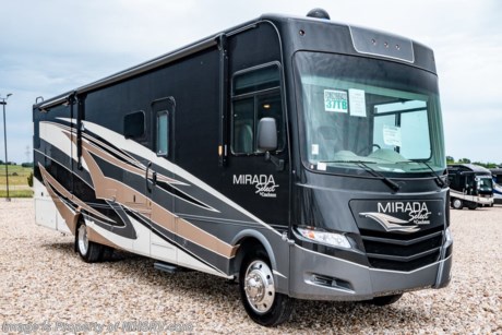 9/1/20 &lt;a href=&quot;http://www.mhsrv.com/coachmen-rv/&quot;&gt;&lt;img src=&quot;http://www.mhsrv.com/images/sold-coachmen.jpg&quot; width=&quot;383&quot; height=&quot;141&quot; border=&quot;0&quot;&gt;&lt;/a&gt;  MSRP $201,330. The New 2020 Coachmen Mirada Select 37TB RV with 2 full baths, 2 slides, king sized bed, residential fridge, 8K hitch and fireplace. This beautiful RV features the Stainless Appliance Package which features a stainless residential refrigerator, stainless OTR or convection microwave, stainless range/oven or cooktop, 1000 watt inverter with (2) 6 volt batteries and automatic generator start. Additional options include the beautiful full body paint exterior with Diamond Shield paint protection, stainless steel oven IPO of drawer, (2) 15,000 BTU A/Cs with heat pumps, dual pane windows, In-Motion satellite, salon style bunk, stackable washer/dryer, theater seating and Travel Easy Roadside Assistance. The Mirada Select boasts an impressive list of standard features that further set it apart including a 6-way power driver&#39;s seat, solar privacy shades throughout, self closing ball bearing drawer guides throughout, solid surface galley countertop, stainless steel double bowl kitchen sink, glass tile backsplash, whole coach water filtration system, LED interior ceiling lighting and much more. For more complete details on this unit and our entire inventory including brochures, window sticker, videos, photos, reviews &amp; testimonials as well as additional information about Motor Home Specialist and our manufacturers please visit us at MHSRV.com or call 800-335-6054. At Motor Home Specialist, we DO NOT charge any prep or orientation fees like you will find at other dealerships. All sale prices include a 200-point inspection, interior &amp; exterior wash, detail service and a fully automated high-pressure rain booth test and coach wash that is a standout service unlike that of any other in the industry. You will also receive a thorough coach orientation with an MHSRV technician, an RV Starter&#39;s kit, a night stay in our delivery park featuring landscaped and covered pads with full hook-ups and much more! Read Thousands upon Thousands of 5-Star Reviews at MHSRV.com and See What They Had to Say About Their Experience at Motor Home Specialist. WHY PAY MORE?... WHY SETTLE FOR LESS?