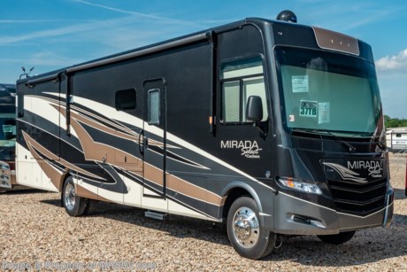 7/25/20 &lt;a href=&quot;http://www.mhsrv.com/coachmen-rv/&quot;&gt;&lt;img src=&quot;http://www.mhsrv.com/images/sold-coachmen.jpg&quot; width=&quot;383&quot; height=&quot;141&quot; border=&quot;0&quot;&gt;&lt;/a&gt; MSRP $201,330. The New 2020 Coachmen Mirada Select 37TB RV with 2 full bathrooms, 2 slides, king sized bed, residential fridge, 8K hitch and fireplace. This beautiful RV features the Stainless Appliance Package which features a stainless residential refrigerator, stainless OTR or convection microwave, stainless range/oven or cooktop, 1000 watt inverter with (2) 6 volt batteries and automatic generator start. Additional options include the beautiful full body paint exterior with Diamond Shield paint protection, stainless steel oven IPO of drawer, (2) 15,000 BTU A/Cs with heat pumps, dual pane windows, In-Motion satellite, salon style bunk, stackable washer/dryer, theater seating and Travel Easy Roadside Assistance. The Mirada Select boasts an impressive list of standard features that further set it apart including a 6-way power driver&#39;s seat, solar privacy shades throughout, self closing ball bearing drawer guides throughout, solid surface galley countertop, stainless steel double bowl kitchen sink, glass tile backsplash, whole coach water filtration system, LED interior ceiling lighting and much more. For more complete details on this unit and our entire inventory including brochures, window sticker, videos, photos, reviews &amp; testimonials as well as additional information about Motor Home Specialist and our manufacturers please visit us at MHSRV.com or call 800-335-6054. At Motor Home Specialist, we DO NOT charge any prep or orientation fees like you will find at other dealerships. All sale prices include a 200-point inspection, interior &amp; exterior wash, detail service and a fully automated high-pressure rain booth test and coach wash that is a standout service unlike that of any other in the industry. You will also receive a thorough coach orientation with an MHSRV technician, an RV Starter&#39;s kit, a night stay in our delivery park featuring landscaped and covered pads with full hook-ups and much more! Read Thousands upon Thousands of 5-Star Reviews at MHSRV.com and See What They Had to Say About Their Experience at Motor Home Specialist. WHY PAY MORE?... WHY SETTLE FOR LESS?