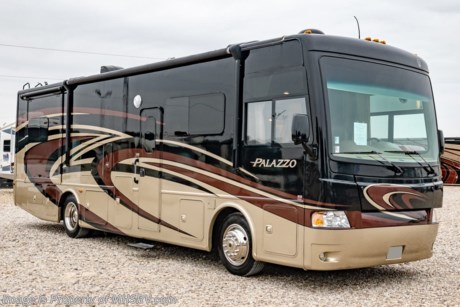 3-25-19 &lt;a href=&quot;http://www.mhsrv.com/thor-motor-coach/&quot;&gt;&lt;img src=&quot;http://www.mhsrv.com/images/sold-thor.jpg&quot; width=&quot;383&quot; height=&quot;141&quot; border=&quot;0&quot;&gt;&lt;/a&gt;   **Consignment** Used Thor Motor Coach RV for Sale- 2014 Thor Palazzo 33.3 Bunk Model with 2 slides and 38,266 miles. This RV is approximately 34 feet 6 inches in length and features a 300HP Cummins diesel engine, Freightliner chassis, automatic leveling system, 3 camera monitoring system, 2 ducted A/Cs, 6KW Onan diesel generator with AGS, tilt/telescoping steering wheel, auxiliary brake, electric &amp; gas water heater, power patio awning, slide-out cargo tray, pass-thru storage with side swing baggage doors, LED running lights, black tank rinsing system, exterior shower, exterior entertainment center, clear front paint mask, inverter, booth converts to sleeper, dual pane windows, solar/black-out shades, solid surface kitchen counter with sink covers, microwave, 3 burner range, residential refrigerator, glass door shower, power drop-down loft, 3 flat panel TVs and much more. For additional information and photos please visit Motor Home Specialist at www.MHSRV.com or call 800-335-6054.