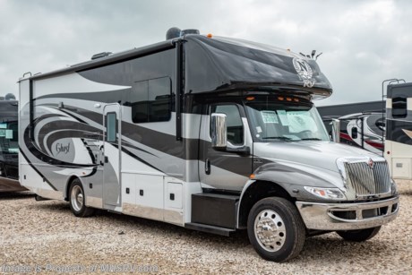 /SOLD 9/21/19 M.S.R.P. $268,525 - New 2020 Nexus Ghost 33DS Luxury International Diesel Super C RV for Sale at Motor Home Specialist; the #1 Volume Selling Motor Home Dealership in the World. This unit is approximately 33 feet in length and features 2 slides, a 360HP Cummins diesel engine, International chassis, and a king bed. Options include the deluxe 4-color full body paint exterior, slate cabinetry, solar panel, exterior entertainment center, full in-motion satellite, induction stove top, stack washer/dryer, roof ladder and rear chrome skirt guard. This luxurious RV also features the Ghost Value Package which includes a 6-speed 3000 series transmission, composite substrate in walls and roof, high strength alloy steel frame throughout, one piece fiberglass cap and metal HVAC ducting. Additional features found in the Nexus RV include galvanized steel storage boxes, heated and enclosed holding tanks, upgraded Beau™ Flooring and &quot;plug and play&quot; electrical harnesses throughout the coach making every Nexus RV&#39;s electrical system more dependable. Strength, Safety and Customer Satisfaction are the 3 cornerstones found in every Nexus RV. The strength of the International chassis is nothing short of legendary and the 360HP diesel engine delivers exceptional power and performance. The construction of the Nexus RV far exceeds the industry norm. First, and arguable foremost, the Nexus RV boast an all STEEL cage construction instead of the normal aluminum framed construction found in the competition. Steel cage construction is 72% stronger than aluminum and is only common place is RVs such as the Foretravel Realm or a Prevost bus conversion; both of which would have an M.S.R.P. value well over $1 million dollars! That same commitment to strength and safety is found throughout the Nexus line-up. You will also find construction highlights such as 2 layers of Azdel substrate in the sidewalls &amp; roof! The Azdel product provides 3X the insulation value of wood and is 50% lighter which will help optimize your engine’s performance and fuel economy, and because it is not a wood material harvested from the rain forest it is both greener and provides a less that 1% chance of retaining any moisture that could ever lead to wall separation or mold. It is also formaldehyde free, impact resistant and a sound absorbing material creating a much quieter RV. To further protect and insulate the RV from the elements Nexus utilizes high grade UV protected automotive window seals. The roof is a pre-stamped metal roof truss system that is further highlighted by the exterior layer of seamless fiberglass as opposed to the normal TPO or &quot;rubber roofs&quot; found in most RVs built today. The steel roof is also designed to incorporate Nexus RV&#39;s Easy-Flow Air Distribution system. This HVAC ducting is a tried-and-true system that provides more evenly distributed A/C throughout the coach as well as helps promote cleaner air and reduce allergens. For more complete details on this unit and our entire inventory including brochures, window sticker, videos, photos, reviews &amp; testimonials as well as additional information about Motor Home Specialist and our manufacturers please visit us at MHSRV.com or call 800-335-6054. At Motor Home Specialist, we DO NOT charge any prep or orientation fees like you will find at other dealerships. All sale prices include a 200-point inspection, interior &amp; exterior wash, detail service and a fully automated high-pressure rain booth test and coach wash that is a standout service unlike that of any other in the industry. You will also receive a thorough coach orientation with an MHSRV technician, an RV Starter&#39;s kit, a night stay in our delivery park featuring landscaped and covered pads with full hook-ups and much more! Read Thousands upon Thousands of 5-Star Reviews at MHSRV.com and see what they had to say about their experience at Motor Home Specialist. MHSRV.com or 800-335-6054 - Why Pay More? Why Settle for Less?