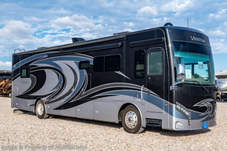 5/28/20 Customer Picked Up **Consignment** Used Thor Motor Coach RV for Sale- 2016 Thor Venetian M37 with 3 slides and 10,917 miles. This RV is approximately 38 feet 5 inches in length and features a 380HP Cummins diesel engine, Freightliner chassis, automatic hydraulic leveling system, aluminum wheels, 10K lb. hitch, 3 camera monitoring system, 2 ducted A/Cs, 8KW Onan diesel generator with AGS, tilt/telescoping smart wheel, exhaust brake, electric &amp; gas water heater, power patio and door awnings, slide-out cargo tray, pass-thru storage with side swing baggage doors, middle LED running lights, docking lights, black tank rinsing system, water filtration system, exterior shower, exterior entertainment center, clear front paint mask, inverter, tile floors, central vacuum, dual pane windows, multiplex lighting, power roof vent, ceiling fan, solar/black-out shades, solid surface kitchen counter with sink covers, dishwasher, convection microwave, 2 burner electric flat-top range, residential refrigerator, glass door shower with seat, stack washer/dryer, king size bed, power drop-down loft, theater seats, 4 flat panel TVs and much more. For additional information and photos please visit Motor Home Specialist at www.MHSRV.com or call 800-335-6054.
