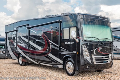 9/1/20 &lt;a href=&quot;http://www.mhsrv.com/thor-motor-coach/&quot;&gt;&lt;img src=&quot;http://www.mhsrv.com/images/sold-thor.jpg&quot; width=&quot;383&quot; height=&quot;141&quot; border=&quot;0&quot;&gt;&lt;/a&gt;  MSRP $218,176.  New 2020 Thor Motor Coach Outlaw Toy Hauler model 37RB is approximately 38 feet 10 inches in length with 2 slide-out rooms, Ford 26-Series chassis with Triton V-10 engine, high polished aluminum wheels, residential refrigerator, electric rear patio awning, bug screen curtain in the garage, roller shades on the driver &amp; passenger windows, as well as drop down ramp door with spring assist &amp; railing for patio use. New features included in the 2020 Class A Outlaw include general d&#233;cor and styling updates throughout the coach, all new floating radio design with navigation and USB charging locations, combination induction &amp; gas cooktop, backlit Firefly entry switch plate, multiple USB charging stations throughout the coach, all new Anderson Valve panel, Winegard ConnecT WiFi extender +4G and much more. Options include the beautiful full body exterior, leatherette jackknife sofas in garage and frameless dual pane windows. The Outlaw toy hauler RV has an incredible list of standard features including beautiful wood &amp; interior decor packages, LED TVs, (3) A/C units, power patio awing with integrated LED lighting, dual side entrance doors, 1-piece windshield, a 5500 Onan generator, 3 camera monitoring system, automatic leveling system, Soft Touch leather furniture, day/night shades and much more. For more complete details on this unit and our entire inventory including brochures, window sticker, videos, photos, reviews &amp; testimonials as well as additional information about Motor Home Specialist and our manufacturers please visit us at MHSRV.com or call 800-335-6054. At Motor Home Specialist, we DO NOT charge any prep or orientation fees like you will find at other dealerships. All sale prices include a 200-point inspection, interior &amp; exterior wash, detail service and a fully automated high-pressure rain booth test and coach wash that is a standout service unlike that of any other in the industry. You will also receive a thorough coach orientation with an MHSRV technician, an RV Starter&#39;s kit, a night stay in our delivery park featuring landscaped and covered pads with full hook-ups and much more! Read Thousands upon Thousands of 5-Star Reviews at MHSRV.com and See What They Had to Say About Their Experience at Motor Home Specialist. WHY PAY MORE?... WHY SETTLE FOR LESS?