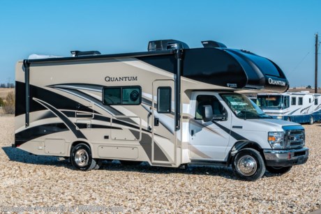 /sold 8/6/20 MSRP $120,942.  New 2020 Thor Motor Coach Quantum RC25 Class C RV is approximately 26 feet 4 inches in length with 1 slide, cab over loft, Ford E-450 chassis and a Ford Triton V-10 engine. New features included in the 2020 Quantum Class C include new window treatments, new fiberglass front cap with skylight &amp; power shade, Winegard ConnecT 2.0 WiFi/4G/TV antenna, counter colors, HDMI video distribution box, new furniture covering &amp; flooring colors, a pocket door to close off the bedroom for the KW29 and much more. Options include the Platinum package which includes touchscreen dash radio with backup monitor and navigation, stainless steel wheel liners, premium window privacy roller shades, solid surface kitchen counter top and exterior shower. Additional options include the beautiful partial paint exterior, exterior entertainment center, convection microwave, 3 burner cooktop with glass cover, single child safety tether, attic fan, cabover safety net, upgraded A/C, heated remote mirrors with side cameras seat and a cockpit carpet mat. The Quantum Class C RV has an incredible list of standard features including beautiful hardwood cabinets, a cabover loft with skylight (N/A with cabover entertainment center), dash applique, power windows and locks, power patio awning with integrated LED lighting, roof ladder, in-dash media center, Onan generator, cab A/C, battery disconnect switch and much more. For more complete details on this unit and our entire inventory including brochures, window sticker, videos, photos, reviews &amp; testimonials as well as additional information about Motor Home Specialist and our manufacturers please visit us at MHSRV.com or call 800-335-6054. At Motor Home Specialist, we DO NOT charge any prep or orientation fees like you will find at other dealerships. All sale prices include a 200-point inspection, interior &amp; exterior wash, detail service and a fully automated high-pressure rain booth test and coach wash that is a standout service unlike that of any other in the industry. You will also receive a thorough coach orientation with an MHSRV technician, an RV Starter&#39;s kit, a night stay in our delivery park featuring landscaped and covered pads with full hook-ups and much more! Read Thousands upon Thousands of 5-Star Reviews at MHSRV.com and See What They Had to Say About Their Experience at Motor Home Specialist. WHY PAY MORE?... WHY SETTLE FOR LESS?