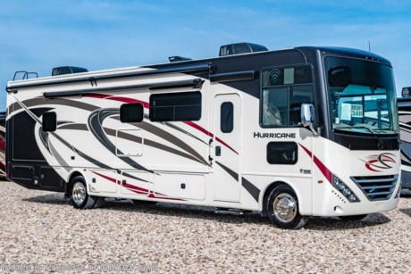 9/1/20 &lt;a href=&quot;http://www.mhsrv.com/thor-motor-coach/&quot;&gt;&lt;img src=&quot;http://www.mhsrv.com/images/sold-thor.jpg&quot; width=&quot;383&quot; height=&quot;141&quot; border=&quot;0&quot;&gt;&lt;/a&gt;  MSRP $165,241. New 2020 Thor Motor Coach Hurricane 34R is approximately 36 feet in length with 2 slides, king size bed, theater seats, exterior TV, Ford Triton V-10 engine and automatic leveling jacks. Some of the many new features coming to the 2020 Hurricane include all new exterior graphics and partial paints, multipule USB charging ports throughout, metal shelf brackets, backlit Firefly multiplex entry switch, Winegard ConnecT WiFi extender +4G and much more. This unit features the optional partial paint exterior and child safety tether. The Thor Motor Coach Hurricane RV also features a tinted one piece windshield, heated and enclosed underbelly, black tank flush, LED ceiling lighting, bedroom TV, LED running and marker lights, power driver&#39;s seat, power overhead loft, power patio awning with LED lighting, night shades, flush covered glass stovetop, refrigerator, microwave and much more. For more complete details on this unit and our entire inventory including brochures, window sticker, videos, photos, reviews &amp; testimonials as well as additional information about Motor Home Specialist and our manufacturers please visit us at MHSRV.com or call 800-335-6054. At Motor Home Specialist, we DO NOT charge any prep or orientation fees like you will find at other dealerships. All sale prices include a 200-point inspection, interior &amp; exterior wash, detail service and a fully automated high-pressure rain booth test and coach wash that is a standout service unlike that of any other in the industry. You will also receive a thorough coach orientation with an MHSRV technician, an RV Starter&#39;s kit, a night stay in our delivery park featuring landscaped and covered pads with full hook-ups and much more! Read Thousands upon Thousands of 5-Star Reviews at MHSRV.com and See What They Had to Say About Their Experience at Motor Home Specialist. WHY PAY MORE?... WHY SETTLE FOR LESS?