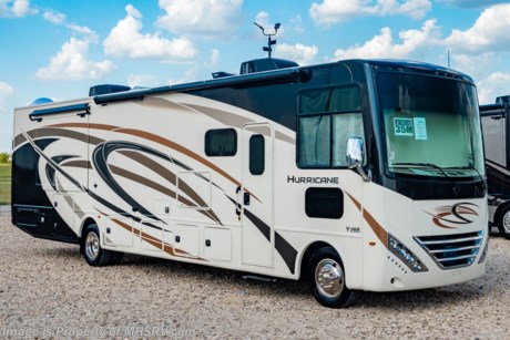 11/14/19 &lt;a href=&quot;http://www.mhsrv.com/thor-motor-coach/&quot;&gt;&lt;img src=&quot;http://www.mhsrv.com/images/sold-thor.jpg&quot; width=&quot;383&quot; height=&quot;141&quot; border=&quot;0&quot;&gt;&lt;/a&gt;   MSRP $158,041. New 2020 Thor Motor Coach Hurricane 35M Bath &amp; 1/2 is approximately 36 feet 9 inches in length with 2 slides, king size bed, drop-down overhead loft, exterior TV, Ford Triton V-10 engine and automatic leveling jacks. Some of the many new features coming to the 2020 Hurricane include all new exterior graphics and partial paints, multipule USB charging ports throughout, metal shelf brackets, backlit Firefly multiplex entry switch, Winegard ConnecT WiFi extender +4G and much more. This unit features the optional partial paint exterior and child safety tether. The Thor Motor Coach Hurricane RV also features a tinted one piece windshield, heated and enclosed underbelly, black tank flush, LED ceiling lighting, bedroom TV, LED running and marker lights, power driver&#39;s seat, power overhead loft, power patio awning with LED lighting, night shades, flush covered glass stovetop, refrigerator, microwave and much more. For more complete details on this unit and our entire inventory including brochures, window sticker, videos, photos, reviews &amp; testimonials as well as additional information about Motor Home Specialist and our manufacturers please visit us at MHSRV.com or call 800-335-6054. At Motor Home Specialist, we DO NOT charge any prep or orientation fees like you will find at other dealerships. All sale prices include a 200-point inspection, interior &amp; exterior wash, detail service and a fully automated high-pressure rain booth test and coach wash that is a standout service unlike that of any other in the industry. You will also receive a thorough coach orientation with an MHSRV technician, an RV Starter&#39;s kit, a night stay in our delivery park featuring landscaped and covered pads with full hook-ups and much more! Read Thousands upon Thousands of 5-Star Reviews at MHSRV.com and See What They Had to Say About Their Experience at Motor Home Specialist. WHY PAY MORE?... WHY SETTLE FOR LESS?