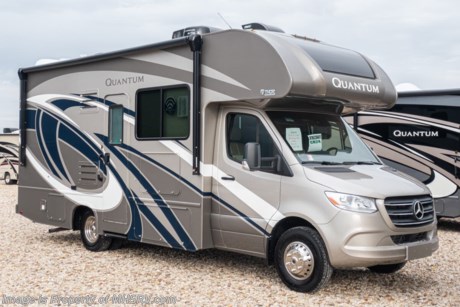 8/5/20 &lt;a href=&quot;http://www.mhsrv.com/thor-motor-coach/&quot;&gt;&lt;img src=&quot;http://www.mhsrv.com/images/sold-thor.jpg&quot; width=&quot;383&quot; height=&quot;141&quot; border=&quot;0&quot;&gt;&lt;/a&gt;  MSRP $148,960. The new 2020 Quantum Class C RV Model CR24 is approximately 25 feet 8 inches in length with two slides, theater seating, electric stabilizing system, instant tankless water heater, 3.0L V6 Mercedes engine with 188HP and a Mercedes Benz Sprinter chassis. Options include the Platinum package which features roller shades, solid surface kitchen countertop, exterior shower, integrated back-up camera with monitor on the touchscreen dash radio, and upgraded wheel liners. Additional options include the beautiful full body paint exterior, a cabover child safety net, 12V attic fan, upgraded A/C and a 3.2KW Onan diesel generator. The Quantum Sprinter RV has an incredible list of standard features including deluxe heated/remote exterior mirrors, exterior entertainment center, double door refrigerator, 3 burner cooktop, convection microwave, fiberglass front cap with skylight, power patio awning with LED lighting, roof ladder, exterior grab handle, electric entry step, keyless entry system, dash applique, LED lighting, full extension metal ball-bearing drawer guides, exterior shower and much more. For more complete details on this unit and our entire inventory including brochures, window sticker, videos, photos, reviews &amp; testimonials as well as additional information about Motor Home Specialist and our manufacturers please visit us at MHSRV.com or call 800-335-6054. At Motor Home Specialist, we DO NOT charge any prep or orientation fees like you will find at other dealerships. All sale prices include a 200-point inspection, interior &amp; exterior wash, detail service and a fully automated high-pressure rain booth test and coach wash that is a standout service unlike that of any other in the industry. You will also receive a thorough coach orientation with an MHSRV technician, an RV Starter&#39;s kit, a night stay in our delivery park featuring landscaped and covered pads with full hook-ups and much more! Read Thousands upon Thousands of 5-Star Reviews at MHSRV.com and See What They Had to Say About Their Experience at Motor Home Specialist. WHY PAY MORE?... WHY SETTLE FOR LESS?