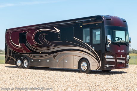 /sold 8/6/20 MSRP $1,251,100. The 2020 Foretravel Realm FS6 is, not only, the premium luxury Motor-Coach on the market today, but the only coach in the industry built on Spartan&#39;s Premier K4 chassis offering incomparable ride, handling and safety. This extraordinary motor coach is the LVMS (Luxury Villa Master Suite) floor plan with the Walnut Gloss wood package and the specially designed Cambridge interior d&#233;cor package. The LVMS is unlike any luxury motor coach in the world; offering multiple living &amp; dining accommodations highlighted by the dual power adjustable dinette tables and extra large U-shaped lounger and a master suite arrangement unlike any other. You will find spacious wardrobes, a lavish custom built vanity and chair, extra large nightstands, convenient washer/dryer to closet accessibility and exceptional storage throughout this one-of-a-kind floor plan. The all new 2020 LVMS also features a power drop down 4K HD TV in the living room, a newly designed and upgraded digital dash, new ceiling features, a rear exit door and a true flat floor throughout including, not only Foretravel&#39;s premium flat floor slide-out rooms, but also the bedroom to master bath transition. You will also find the Premier Steer adjustable driver&#39;s assist system, a Rand McNally Navigation with in-dash and additional passenger side monitors, Silverleaf Total Coach Monitoring System, tire pressure sensors, beautiful tile floors and back-splashes, quartz countertops throughout, Viking brand refrigerator and convection microwave, LED accent lighting throughout, a beautiful curved step entry way, Braun extra heavy duty power entrance step, a designer entry door with LED accent lighting, iPad launch system, 4K TVs where applicable, upgraded cab stereo and sub woofer, heated and cooled pilot and co-pilot seats, full multi-color LED under coach light kit, recessed and upgraded ceiling features in the galley and bedroom as well as a built in beverage maker, recessed cook top, Mobile Eye Collision Avoidance System, a &quot;Bird&#39;s Eye View&quot; camera system for the ultimate in coach visibility along with an additional 3-camera coach monitoring system with power rear camera, dual integrated power awnings, power entry door awning, exterior entertainment center, (2) electric sliding cargo trays, exterior freezer, full coach and multi-color LED ground effect lighting package, unmistakable full body paint exterior with Armor-Coat sprayed protection below windshield, chrome grill and accent package, (2) 2800 watt inverters, electric floor heat, (2) solar panels, air mattress in sofa, dishwasher drawer, HD satellite and WiFi Ranger. It rides on the all new Spartan K4 chassis. The K4 is not only massive in stature, but boasts a best-in-class 20,000 lb. Independent Front Suspension, Premier Steer (adjustable steering control system), Torqued-Box Frame, a passive steering rear tag axle for incomparable handling and maneuverability as well as the Spartan Advanced Protection System which includes OnGuard™ Active a collision mitigation system with adaptive cruise control, electronic stability control and automatic traction control. You will know instantly, once behind the wheel of a Realm FS6, that this chassis is truly a cut above all other luxury motor coach chassis. It is powered by a Cummins 605HP diesel. You will also find additional advanced safety features on a Realm FS6 like a fire suppression system for the engine, Tyron Bead-Lock wheel safety bands and steel construction rather than aluminum found in the competition. You will also enjoy the ultimate in slide-out room fit and finish. These slides are undoubtedly head and shoulders above the competition. They feature pneumatic seals that provide a literal airtight seal completely around the entire slide-out room regardless of slide position for the premium in fit, finish and function. They also feature a power drop down flooring system that gives the Realm not only a flat-floor when extended, but a true flat-floor when retracted as well. (No carpet lips, uneven floor surfaces, rollers, poorly sealed rubber gaskets, etc.) The Realm also features a flat floor bedroom to master bath transition. You won&#39;t find that in the competition; Nor will you find a *3-YEAR or 50K MILE SPARTAN NO-COST MAINTENANCE PLAN INCLUDED - (A REALM FS6 Exclusive) and a *2-YEAR or 24K MILE LIMITED WARRANTY. For more details contact Motor Home Specialist today. - Realm, by definition, is a royal kingdom; a domain within which anything may occur, prevail or dominate. The Realm of Dreams is here and available exclusively at Motor Home Specialist, the #1 Volume Selling Motor Home Dealership in the World. Visit MHSRV.com or call 800-335-6054 for complete details, photos, videos, brochures and more. The Foretravel Realm FS6... Your Kingdom Awaits.