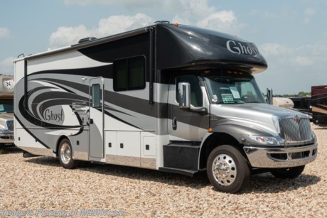 /SOLD 9/21/19 M.S.R.P. $263,572 - New 2020 Nexus Ghost 33DS Luxury International Diesel Super C RV for Sale at Motor Home Specialist; the #1 Volume Selling Motor Home Dealership in the World. This unit is approximately 33 feet in length and features 2 slides, a 360HP Cummins diesel engine, International chassis, and a king bed. Options include the deluxe 4-color full body paint exterior, dark forest wood cabinetry, exterior entertainment center, cab over entertainment center, solar, roof ladder and rear chrome skirt guard. This luxurious RV also features the Ghost Value Package which includes a 6-speed 3000 series transmission, composite substrate in walls and roof, high strength alloy steel frame throughout, one piece fiberglass cap and metal HVAC ducting. Additional features found in the Nexus RV include galvanized steel storage boxes, heated and enclosed holding tanks, upgraded Beau™ Flooring and &quot;plug and play&quot; electrical harnesses throughout the coach making every Nexus RV&#39;s electrical system more dependable. Strength, Safety and Customer Satisfaction are the 3 cornerstones found in every Nexus RV. The strength of the International chassis is nothing short of legendary and the 360HP diesel engine delivers exceptional power and performance. The construction of the Nexus RV far exceeds the industry norm. First, and arguable foremost, the Nexus RV boast an all STEEL cage construction instead of the normal aluminum framed construction found in the competition. Steel cage construction is 72% stronger than aluminum and is only common place is RVs such as the Foretravel Realm or a Prevost bus conversion; both of which would have an M.S.R.P. value well over $1 million dollars! That same commitment to strength and safety is found throughout the Nexus line-up. You will also find construction highlights such as 2 layers of Azdel substrate in the sidewalls &amp; roof! The Azdel product provides 3X the insulation value of wood and is 50% lighter which will help optimize your engine’s performance and fuel economy, and because it is not a wood material harvested from the rain forest it is both greener and provides a less that 1% chance of retaining any moisture that could ever lead to wall separation or mold. It is also formaldehyde free, impact resistant and a sound absorbing material creating a much quieter RV. To further protect and insulate the RV from the elements Nexus utilizes high grade UV protected automotive window seals. The roof is a pre-stamped metal roof truss system that is further highlighted by the exterior layer of seamless fiberglass as opposed to the normal TPO or &quot;rubber roofs&quot; found in most RVs built today. The steel roof is also designed to incorporate Nexus RV&#39;s Easy-Flow Air Distribution system. This HVAC ducting is a tried-and-true system that provides more evenly distributed A/C throughout the coach as well as helps promote cleaner air and reduce allergens. For more complete details on this unit and our entire inventory including brochures, window sticker, videos, photos, reviews &amp; testimonials as well as additional information about Motor Home Specialist and our manufacturers please visit us at MHSRV.com or call 800-335-6054. At Motor Home Specialist, we DO NOT charge any prep or orientation fees like you will find at other dealerships. All sale prices include a 200-point inspection, interior &amp; exterior wash, detail service and a fully automated high-pressure rain booth test and coach wash that is a standout service unlike that of any other in the industry. You will also receive a thorough coach orientation with an MHSRV technician, an RV Starter&#39;s kit, a night stay in our delivery park featuring landscaped and covered pads with full hook-ups and much more! Read Thousands upon Thousands of 5-Star Reviews at MHSRV.com and see what they had to say about their experience at Motor Home Specialist. MHSRV.com or 800-335-6054 - Why Pay More? Why Settle for Less?