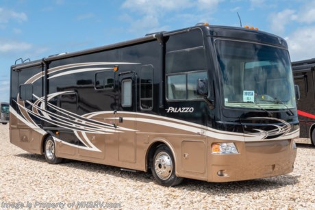 7/13/19 &lt;a href=&quot;http://www.mhsrv.com/thor-motor-coach/&quot;&gt;&lt;img src=&quot;http://www.mhsrv.com/images/sold-thor.jpg&quot; width=&quot;383&quot; height=&quot;141&quot; border=&quot;0&quot;&gt;&lt;/a&gt;  Used Thor Motor Coach RV for Sale- 2013 Thor Palazzo 33.1 with 2 slides and 19,551 miles. This RV is approximately 34 feet 2 inches in length and features a 300HP Cummins diesel engine, Freightliner chassis, automatic hydraulic leveling system, 10K lb. hitch, 3 camera monitoring system, 2 ducted A/Cs, 6KW Onan diesel generator with AGS, tilt/telescoping steering wheel, engine brake, power visor, electric &amp; gas water heater, power patio awning, pass-thru storage with side swing baggage doors, black tank rinsing system, water filtration system, exterior shower, exterior entertainment center, inverter, tile floors, booth converts to sleeper, power roof vent, day/night shades, solid surface kitchen counter with sink covers, convection microwave, 3 burner range, residential refrigerator, glass door shower, 3 flat panel TVs and much more. For additional information and photos please visit Motor Home Specialist at www.MHSRV.com or call 800-335-6054.