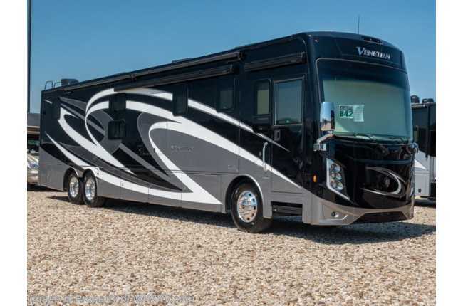 2020 Thor Motor Coach Venetian B42 2 Full Bath, Bunk Model Luxury RV, Aqua Hot, Cab-Over Sleeper