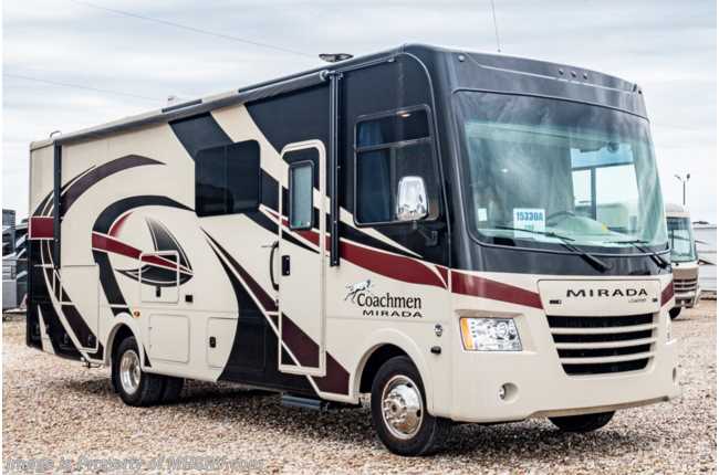 2019 Coachmen Mirada 29FW Class A Gas RV for Sale W/ OH Loft, Ext TV