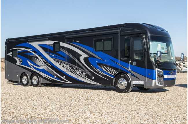 2020 Entegra Coach Aspire 44W Bath &amp; 1/2 Luxury Diesel Pusher W/ 450HP, WiFi &amp; Solar