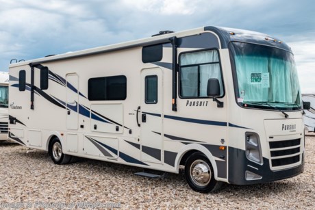 7/25/20 &lt;a href=&quot;http://www.mhsrv.com/coachmen-rv/&quot;&gt;&lt;img src=&quot;http://www.mhsrv.com/images/sold-coachmen.jpg&quot; width=&quot;383&quot; height=&quot;141&quot; border=&quot;0&quot;&gt;&lt;/a&gt; 
MSRP $140,085. The All New 2020 Coachmen Pursuit 32WC. This new Class A motor home is approximately 32 feet 6 inches in length with two slides, walk in closet, mega-booth dinette, king size bed, a Ford V-10 engine and Ford chassis. New features for 2020 include solar prep, WiFi ranger, propane quick connect, new front cap and graphics, new Coleman Mach A/Cs, outside speakers integrated in awnings, outside shower, black tank flush, larger captain chairs, new front dash, oval cockpit table with cup holders, C-Pap station in bedroom, new wood and decor options, stainless steel appliances, new cabinet and fascia style with new hardware and much more. This well appointed motorhome features the Convenience package. Additional options include frameless windows, 5.5KW Onan generator, second A/C, automatic levelers, 15K BTU A/Cs with heat pumps, theater seating, exterior entertainment center, and the Travel Easy Roadside Assistance program. Each Pursuit comes standard with a drop down overhead loft, sel-closing drawer guides, hardwood cabinet doors, cockpit table, coach TV with DVD player, pantry, power bath vent, skylight, double coach battery, cruise control, back up monitor, power entrance step, power patio awning, hitch with 7-way plug, roof ladder and much more. For more complete details on this unit and our entire inventory including brochures, window sticker, videos, photos, reviews &amp; testimonials as well as additional information about Motor Home Specialist and our manufacturers please visit us at MHSRV.com or call 800-335-6054. At Motor Home Specialist, we DO NOT charge any prep or orientation fees like you will find at other dealerships. All sale prices include a 200-point inspection, interior &amp; exterior wash, detail service and a fully automated high-pressure rain booth test and coach wash that is a standout service unlike that of any other in the industry. You will also receive a thorough coach orientation with an MHSRV technician, an RV Starter&#39;s kit, a night stay in our delivery park featuring landscaped and covered pads with full hook-ups and much more! Read Thousands upon Thousands of 5-Star Reviews at MHSRV.com and See What They Had to Say About Their Experience at Motor Home Specialist. WHY PAY MORE?... WHY SETTLE FOR LESS?
