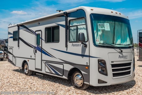 /sold 8/6/20 MSRP $108,066. The New 2020 Coachmen Pursuit Precision 27XPS for sale at Motor Home Specialist; the #1 Volume Selling Motor Home Dealership in the World. This beautiful RV is approximately 29 feet in length with an overhead loft, sofa with storage, a Ford engine, and a Ford chassis. This Pursuit Precision features self closing ball bearing drawer guides, brushed nickel hardware, LED Coach TV, outside shower, black tank flush, stainless steel range hood, stainless steel double door refrigerator, high rise kitchen faucet, stainless steel double bowl kitchen sink, stainless steel 3 burner range with recessed glass cover, stainless steel microwave oven, coach command center, interior LED lights, power stabilizing jacks, 8K lb. hitch with 7-way plug, exterior propane hookup and much more. For more complete details on this unit and our entire inventory including brochures, window sticker, videos, photos, reviews &amp; testimonials as well as additional information about Motor Home Specialist and our manufacturers please visit us at MHSRV.com or call 800-335-6054. At Motor Home Specialist, we DO NOT charge any prep or orientation fees like you will find at other dealerships. All sale prices include a 200-point inspection, interior &amp; exterior wash, detail service and a fully automated high-pressure rain booth test and coach wash that is a standout service unlike that of any other in the industry. You will also receive a thorough coach orientation with an MHSRV technician, an RV Starter&#39;s kit, a night stay in our delivery park featuring landscaped and covered pads with full hook-ups and much more! Read Thousands upon Thousands of 5-Star Reviews at MHSRV.com and See What They Had to Say About Their Experience at Motor Home Specialist. WHY PAY MORE?... WHY SETTLE FOR LESS?