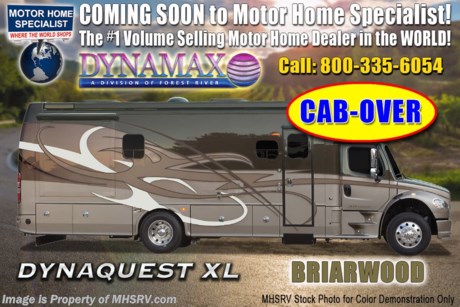 11/14/19 &lt;a href=&quot;http://www.mhsrv.com/other-rvs-for-sale/dynamax-rv/&quot;&gt;&lt;img src=&quot;http://www.mhsrv.com/images/sold-dynamax.jpg&quot; width=&quot;383&quot; height=&quot;141&quot; border=&quot;0&quot;&gt;&lt;/a&gt;   MSRP $381,846. New 2020 Dynamax Dynaquest XL 3801TS. This diesel motorhome is approximately 39 feet 2 inches in length and features 3 slides, king bed, Freightliner M2-112 chassis and Cummins 8.9L engine with 450HP and 1,250 lb.-ft. of torque. The Dynaquest XL is the perfect combination of brute force and refined living space in a Super C package! Options include solar panels, satellite, cab over loft, TV in cab over, washer/dryer and dual reclining theater seats IPO sofa. This luxurious RV boasts an impressive list of standard features that include a 20K lb. hitch, LED headlights, In-Dash Garmin RV navigation, Mobileye Collision Avoidance system, JBL Premium cab sound system, tire pressure monitoring system, dual-stage C brake, powder and liquid coated steel frame chassis, full coverage heavy duty undercoating, chrome power mirrors with heat, front and rear fiberglass cap, four point fully automatic hydraulic leveling system, keyless pad at entry door, roof-mounted integrated armless patio awning with LED lighting, ultra leather furniture, coordinating fabric window treatments and lambrequins with hardwood and crown, day/night roller shades, quartz counter tops, Blu-Ray home theater system in living area, Corian shower with glass door, LED flush-mount ceiling lights, 50 amp power cord reel, 3,000W inverter, 8KW Onan generator with AGS and auto transfer switch, diesel Aqua Hot, multiplex wiring, macerator system, whole coach water purification system and much more. For more complete details on this unit and our entire inventory including brochures, window sticker, videos, photos, reviews &amp; testimonials as well as additional information about Motor Home Specialist and our manufacturers please visit us at MHSRV.com or call 800-335-6054. At Motor Home Specialist, we DO NOT charge any prep or orientation fees like you will find at other dealerships. All sale prices include a 200-point inspection, interior &amp; exterior wash, detail service and a fully automated high-pressure rain booth test and coach wash that is a standout service unlike that of any other in the industry. You will also receive a thorough coach orientation with an MHSRV technician, an RV Starter&#39;s kit, a night stay in our delivery park featuring landscaped and covered pads with full hook-ups and much more! Read Thousands upon Thousands of 5-Star Reviews at MHSRV.com and See What They Had to Say About Their Experience at Motor Home Specialist. WHY PAY MORE?... WHY SETTLE FOR LESS?