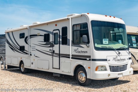 9/25/19 &lt;a href=&quot;http://www.mhsrv.com/coachmen-rv/&quot;&gt;&lt;img src=&quot;http://www.mhsrv.com/images/sold-coachmen.jpg&quot; width=&quot;383&quot; height=&quot;141&quot; border=&quot;0&quot;&gt;&lt;/a&gt;  Used Coachmen RV for Sale- 2010 Coachmen Mirada 34BH with 2 slides and 13,186 miles. This RV is approximately 34 feet 9 inches in length and features a Ford engine, Ford chassis, automatic hydraulic leveling system, aluminum wheels, 5K lb. hitch, 3 camera monitoring system, 2 ducted A/Cs, 6.5KW Guardian gas generator, GPS, water heater, power patio awning, pass-thru storage, water filtration system, exterior shower, booth converts to sleeper, solar/black-out shades, solid surface kitchen counter with sink covers, microwave, 3 burner range with oven, glass door shower, 2 flat panel TVs and much more. For additional information and photos please visit Motor Home Specialist at www.MHSRV.com or call 800-335-6054.