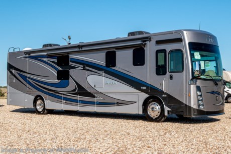 /sold 8/6/20 MSRP $331,343. The New 2020 Thor Motor Coach Aria Diesel Pusher Model 4000 2 full bath is approximately 40 feet 11 inches in length and features (3) slide-out rooms, 2 full baths, king size Tilt-A-View inclining bed, stainless steel residential refrigerator, solid surface counter tops, stack washer/dryer and (2) ducted 15,000 BTU A/Cs with heat pumps. The Aria is powered by a Cummins 360HP diesel engine, Freightliner XC-R raised rail chassis, Allison automatic transmission Air-Ride suspension and features automatic leveling jacks with touch pad controls, touchscreen dash radio with GPS, polished tile floors and much more. For more complete details on this unit and our entire inventory including brochures, window sticker, videos, photos, reviews &amp; testimonials as well as additional information about Motor Home Specialist and our manufacturers please visit us at MHSRV.com or call 800-335-6054. At Motor Home Specialist, we DO NOT charge any prep or orientation fees like you will find at other dealerships. All sale prices include a 200-point inspection, interior &amp; exterior wash, detail service and a fully automated high-pressure rain booth test and coach wash that is a standout service unlike that of any other in the industry. You will also receive a thorough coach orientation with an MHSRV technician, an RV Starter&#39;s kit, a night stay in our delivery park featuring landscaped and covered pads with full hook-ups and much more! Read Thousands upon Thousands of 5-Star Reviews at MHSRV.com and See What They Had to Say About Their Experience at Motor Home Specialist. WHY PAY MORE?... WHY SETTLE FOR LESS?