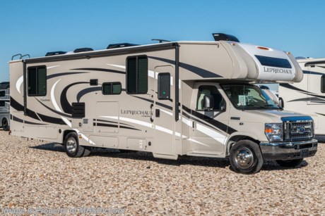 7/25/20 &lt;a href=&quot;http://www.mhsrv.com/coachmen-rv/&quot;&gt;&lt;img src=&quot;http://www.mhsrv.com/images/sold-coachmen.jpg&quot; width=&quot;383&quot; height=&quot;141&quot; border=&quot;0&quot;&gt;&lt;/a&gt; MSRP $120,422. New 2020 Coachmen Leprechaun Model 319MB. This Luxury Class C RV measures approximately 32 feet 11 inches in length and also features 2 slide out rooms, a Ford Triton V-10 engine and E-450 Super Duty chassis. This beautiful RV includes the Leprechaun Premier package as well as the Comfort &amp; Convenience package which features Azdel Composite Sidewall Construction, High-Gloss Color Infused Fiberglass Sidewalls, Molded Fiberglass Front Wrap w/ LED Accent Lights, Tinted Windows, Stainless Steel Wheel Inserts, Metal Running Boards, Solar Panel Connection Port, Power Patio Awning, LED Patio Light Strip, LED Exterior Tail &amp; Running Lights, 7,500lb. (E450) or 5,000lb. (Chevy 4500) Towing Hitch w/ 7-Way Plug, LED Interior Lighting, AM/FM Touch Screen Dash Radio &amp; Back Up Camera w/ Bluetooth, Recessed 3 Burner Cooktop w/Glass Cover &amp; Oven, 1-Piece Countertops, Roller Bearing Drawer Glides, Upgraded Vinyl Flooring, Hardwood Cabinet Doors &amp; Drawers, Single Child Tether at Forward Facing Dinette (NA 311FS), Glass Shower Door, Even-Cool A/C Ducting System, 80&quot; Long Bed, Night Shades, Bed Area 110V CPAP Ready &amp; USB Charging Station, 50 Gallon Fresh Water Tank (ex 280BH- 46 Gal), Water Works Panel w/ Black Tank Flush, Omni TV Antenna, Onan 4.0KW Generator, Roto-Cast Exterior Rear Warehouse Storage Compartment, Coach TV, Air Assist Rear Suspension, Bedroom TV Pre-Wire, Travel Easy Roadside Assistance, Pop-Up Power Tower, Ext Shower, Upgraded Faucets &amp; Shower Head, Rear Trunk Light, Convection Microwave, Upgraded Serta Mattress(319), 6 Gal Gas Electric Water Heater, Heated Ext Mirrors with Remote, Fiberglass Running Boards, 2 Tone Seat Covers, Cab Over &amp; Bedroom Power Vent w/ Cover, Dual Aux Coach Battery, Slide Out Awning Toppers and more. Additional options on this unit include dual recliners, driver &amp; passenger swivel seats, cockpit folding table, exterior camp kitchen, sideview cameras, Dual A/C units, exterior windshield cover, heated holding tank pads, spare tire, Equalizer stabilizer jacks, molded fiberglass front cap with LED light strip &amp; window, Wi-Fi Ranger and an exterior entertainment center. For more complete details on this unit and our entire inventory including brochures, window sticker, videos, photos, reviews &amp; testimonials as well as additional information about Motor Home Specialist and our manufacturers please visit us at MHSRV.com or call 800-335-6054. At Motor Home Specialist, we DO NOT charge any prep or orientation fees like you will find at other dealerships. All sale prices include a 200-point inspection, interior &amp; exterior wash, detail service and a fully automated high-pressure rain booth test and coach wash that is a standout service unlike that of any other in the industry. You will also receive a thorough coach orientation with an MHSRV technician, an RV Starter&#39;s kit, a night stay in our delivery park featuring landscaped and covered pads with full hook-ups and much more! Read Thousands upon Thousands of 5-Star Reviews at MHSRV.com and See What They Had to Say About Their Experience at Motor Home Specialist. WHY PAY MORE?... WHY SETTLE FOR LESS?