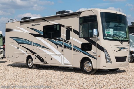7-25-20 &lt;a href=&quot;http://www.mhsrv.com/thor-motor-coach/&quot;&gt;&lt;img src=&quot;http://www.mhsrv.com/images/sold-thor.jpg&quot; width=&quot;383&quot; height=&quot;141&quot; border=&quot;0&quot;&gt;&lt;/a&gt; MSRP $146,745. New 2020 Thor Motor Coach Windsport 29M is approximately 30 feet 8 inches in length with a full-wall slide, king size bed, exterior TV, Ford Triton V-10 engine and automatic leveling jacks. Some of the many new features coming to the 2020 Windsport include all new exterior graphics and partial paints, multipule USB charging ports throughout, metal shelf brackets, backlit Firefly multiplex entry switch, Winegard ConnecT WiFi extender +4G and much more. This unit features the HD-Max exterior, leatherette theater seats, 5.5KW Onan generator, 2 A/Cs, and child safety tether. The Thor Motor Coach Windsport RV also features a tinted one piece windshield, heated and enclosed underbelly, black tank flush, LED ceiling lighting, bedroom TV, LED running and marker lights, power driver&#39;s seat, power overhead loft, power patio awning with LED lighting, night shades, flush covered glass stovetop, refrigerator, microwave and much more. For more complete details on this unit and our entire inventory including brochures, window sticker, videos, photos, reviews &amp; testimonials as well as additional information about Motor Home Specialist and our manufacturers please visit us at MHSRV.com or call 800-335-6054. At Motor Home Specialist, we DO NOT charge any prep or orientation fees like you will find at other dealerships. All sale prices include a 200-point inspection, interior &amp; exterior wash, detail service and a fully automated high-pressure rain booth test and coach wash that is a standout service unlike that of any other in the industry. You will also receive a thorough coach orientation with an MHSRV technician, an RV Starter&#39;s kit, a night stay in our delivery park featuring landscaped and covered pads with full hook-ups and much more! Read Thousands upon Thousands of 5-Star Reviews at MHSRV.com and See What They Had to Say About Their Experience at Motor Home Specialist. WHY PAY MORE?... WHY SETTLE FOR LESS?