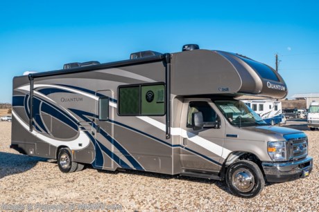 7-25-20 &lt;a href=&quot;http://www.mhsrv.com/thor-motor-coach/&quot;&gt;&lt;img src=&quot;http://www.mhsrv.com/images/sold-thor.jpg&quot; width=&quot;383&quot; height=&quot;141&quot; border=&quot;0&quot;&gt;&lt;/a&gt; MSRP $138,529.  New 2020 Thor Motor Coach Quantum KW29 Class C RV is approximately 30 feet 11 inches in length with 2 slides, King bed, Ford E-450 chassis and a Ford Triton V-10 engine. New features included in the 2020 Quantum Class C include new window treatments, new fiberglass front cap with skylight &amp; power shade, Winegard ConnecT 2.0 WiFi/4G/TV antenna, counter colors, HDMI video distribution box, new furniture covering &amp; flooring colors, a pocket door to close off the bedroom for the KW29 and much more.  Options include the Platinum package which includes touchscreen dash radio with backup monitor and navigation, stainless steel wheel liners, premium window privacy roller shades, solid surface kitchen counter top and exterior shower. Additional options include the beautiful full body paint exterior, (2) 11,000 BTU A/Cs, convection microwave, 3 burner range with oven and glass cover, theater seats, single child safety tether, cab over safety net, power driver seat, and a cockpit carpet mat. The Quantum Class C RV has an incredible list of standard features including beautiful hardwood cabinets, a cabover loft with skylight (N/A with cabover entertainment center), dash applique, power windows and locks, power patio awning with integrated LED lighting, roof ladder, in-dash media center, Onan generator, cab A/C, battery disconnect switch and much more. For more complete details on this unit and our entire inventory including brochures, window sticker, videos, photos, reviews &amp; testimonials as well as additional information about Motor Home Specialist and our manufacturers please visit us at MHSRV.com or call 800-335-6054. At Motor Home Specialist, we DO NOT charge any prep or orientation fees like you will find at other dealerships. All sale prices include a 200-point inspection, interior &amp; exterior wash, detail service and a fully automated high-pressure rain booth test and coach wash that is a standout service unlike that of any other in the industry. You will also receive a thorough coach orientation with an MHSRV technician, an RV Starter&#39;s kit, a night stay in our delivery park featuring landscaped and covered pads with full hook-ups and much more! Read Thousands upon Thousands of 5-Star Reviews at MHSRV.com and See What They Had to Say About Their Experience at Motor Home Specialist. WHY PAY MORE?... WHY SETTLE FOR LESS?