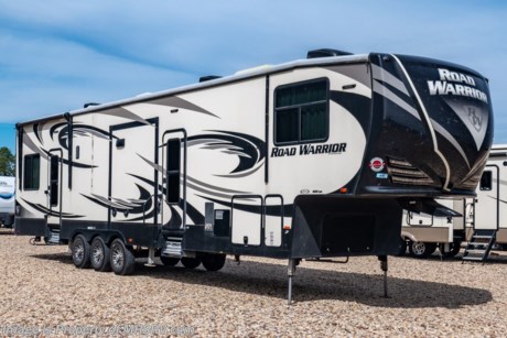 &lt;a href=&quot;http://www.mhsrv.com/toy-haulers/&quot;&gt;&lt;img src=&quot;http://www.mhsrv.com/images/sold_toy_hauler.jpg&quot; width=&quot;383&quot; height=&quot;141&quot; border=&quot;0&quot;&gt;&lt;/a&gt; Used Heartland RV for Sale- 2017 Heartland Road Warrior 413RW 2 Full Bath Bunk Model with 3 slides. This RV is approximately 43 feet 3 inches in length and features a hydraulic leveling system, aluminum wheels, 3 A/Cs, heat pump, gas generator, electric &amp; gas water heater, power patio awning, pass-thru storage with side swing baggage doors, LED running lights, black tank rinsing system, water filtration system, exterior shower, fiberglass roof with ladder, inverter, dual pane windows, fireplace, solid surface kitchen counter with sink covers, convection microwave, 3 burner range with oven, residential refrigerator, glass door shower, king size bed, 3 flat panel TVs and much more. For additional information and photos please visit Motor Home Specialist at www.MHSRV.com or call 800-335-6054.