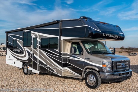 /SOLD 8/9/20 MSRP $133,426. New 2020 Coachmen Leprechaun Model 298KB. This Luxury Class C RV features 2 slide out rooms, a king size bed, a Ford Triton V-10 engine and E-450 Super Duty chassis. This beautiful RV includes the Leprechaun Premier package as well as the Comfort &amp; Convenience package which features Azdel Composite Sidewall Construction, High-Gloss Color Infused Fiberglass Sidewalls, Molded Fiberglass Front Wrap w/ LED Accent Lights, Tinted Windows, Stainless Steel Wheel Inserts, Metal Running Boards, Solar Panel Connection Port, Power Patio Awning, LED Patio Light Strip, LED Exterior Tail &amp; Running Lights, 7,500lb. (E450) or 5,000lb. (Chevy 4500) Towing Hitch w/ 7-Way Plug, LED Interior Lighting, AM/FM Touch Screen Dash Radio &amp; Back Up Camera w/ Bluetooth, Recessed 3 Burner Cooktop w/Glass Cover &amp; Oven, 1-Piece Countertops, Roller Bearing Drawer Glides, Upgraded Vinyl Flooring, Hardwood Cabinet Doors &amp; Drawers, Single Child Tether at Forward Facing Dinette (NA 311FS), Glass Shower Door, Even-Cool A/C Ducting System, 80&quot; Long Bed, Night Shades, Bed Area 110V CPAP Ready &amp; USB Charging Station, 50 Gallon Fresh Water Tank (ex 280BH- 46 Gal), Water Works Panel w/ Black Tank Flush, Omni TV Antenna, Onan 4.0KW Generator, Roto-Cast Exterior Rear Warehouse Storage Compartment, Coach TV, Air Assist Rear Suspension, Bedroom TV Pre-Wire, Travel Easy Roadside Assistance, Pop-Up Power Tower, Ext Shower, Upgraded Faucets &amp; Shower Head, Rear Trunk Light, Convection Microwave, Upgraded Serta Mattress(319), Upgraded Foldable Mattress (N/A 319), 6 Gal Gas Electric Water Heater, Heated Ext Mirrors with Remote, Fiberglass Running Boards, 2 Tone Seat Covers, Cab Over &amp; Bedroom Power Vent w/ Cover, Dual Aux Coach Battery, Slide Out Awning Toppers and more. Additional options on this unit include dual recliners, driver &amp; passenger swivel seats, cockpit folding table, solid surface countertops with stainless steel sink and faucet, sideview cameras, 2 A/Cs, exterior windshield cover, heated holding tank pads, spare tire, aluminum rims, hydraulic leveling jacks, bedroom TV &amp; DVD player, Wi-Fi Ranger and an exterior entertainment center. For more complete details on this unit and our entire inventory including brochures, window sticker, videos, photos, reviews &amp; testimonials as well as additional information about Motor Home Specialist and our manufacturers please visit us at MHSRV.com or call 800-335-6054. At Motor Home Specialist, we DO NOT charge any prep or orientation fees like you will find at other dealerships. All sale prices include a 200-point inspection, interior &amp; exterior wash, detail service and a fully automated high-pressure rain booth test and coach wash that is a standout service unlike that of any other in the industry. You will also receive a thorough coach orientation with an MHSRV technician, an RV Starter&#39;s kit, a night stay in our delivery park featuring landscaped and covered pads with full hook-ups and much more! Read Thousands upon Thousands of 5-Star Reviews at MHSRV.com and See What They Had to Say About Their Experience at Motor Home Specialist. WHY PAY MORE?... WHY SETTLE FOR LESS?
