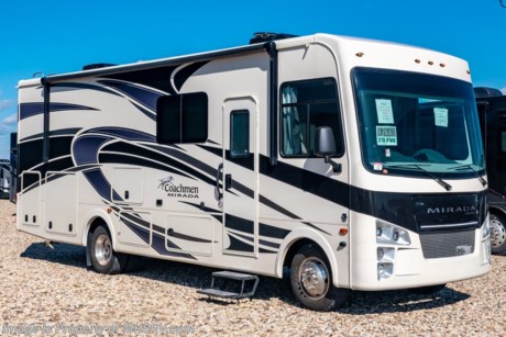 11/9/20 &lt;a href=&quot;http://www.mhsrv.com/coachmen-rv/&quot;&gt;&lt;img src=&quot;http://www.mhsrv.com/images/sold-coachmen.jpg&quot; width=&quot;383&quot; height=&quot;141&quot; border=&quot;0&quot;&gt;&lt;/a&gt;  MSRP $147,165. New 2020 Coachmen Mirada Model 29FW. This RV measures approximately 30 feet 7 inches in length and features a full-wall slide, king bed, exterior kitchen, power drop down loft, hardwood cabinet doors, solid surface kitchen counter top &amp; much more! A few standard features that help to set the Mirada apart include solar privacy shades throughout, power windshield shade, flush mounted 3 burner range with oven, tile backsplash, glass door shower, Onan generator, automatic transfer switch for easy set-up, pass-thru storage, 3 camera monitoring system and automatic leveling jacks. For more complete details on this unit and our entire inventory including brochures, window sticker, videos, photos, reviews &amp; testimonials as well as additional information about Motor Home Specialist and our manufacturers please visit us at MHSRV.com or call 800-335-6054. At Motor Home Specialist, we DO NOT charge any prep or orientation fees like you will find at other dealerships. All sale prices include a 200-point inspection, interior &amp; exterior wash, detail service and a fully automated high-pressure rain booth test and coach wash that is a standout service unlike that of any other in the industry. You will also receive a thorough coach orientation with an MHSRV technician, an RV Starter&#39;s kit, a night stay in our delivery park featuring landscaped and covered pads with full hook-ups and much more! Read Thousands upon Thousands of 5-Star Reviews at MHSRV.com and See What They Had to Say About Their Experience at Motor Home Specialist. WHY PAY MORE?... WHY SETTLE FOR LESS?