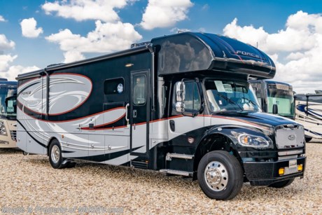 11/10/20 &lt;a href=&quot;http://www.mhsrv.com/other-rvs-for-sale/dynamax-rv/&quot;&gt;&lt;img src=&quot;http://www.mhsrv.com/images/sold-dynamax.jpg&quot; width=&quot;383&quot; height=&quot;141&quot; border=&quot;0&quot;&gt;&lt;/a&gt;  MSRP $307,105. The All New 2021 Dynamax Force 34KD HD Super C is approximately 36 feet 8 inch in length with 2 slides, bunk beds, a Cummins ISL 8.9 liter (350HP &amp; 1,150 ft.-lbs. of torque) engine coupled with the incredible Allison 3200 TRV transmission. Optional features include a rear rock guard, Chrome Apperance Package, solar panels, tire pressure monitoring system, washer/dryer, driver and passenger swivel seats, powered reclining theater seats IPO sofa, Innomax Adjustable Comfort Smart Bed, Winegard Trav&#39;ler stationary triple LNB satellite dish IPO in-motion, JBL premium cab sound system, Mobileye collision avoidance system, and in-dash Garmin RV navigation system. The 2021 Dynamax Force also features an incredible list of standard equipment including a 7&quot; Kenwood dash infotainment center, Truma Aqua-Go comfort water heater, inverter, 8 KW Onan generator, king size bed, cab over loft, bedroom TV, heated tanks, raised panel cabinet doors with hidden hinges, solid surface kitchen countertop, full extension ball bearing drawer guides, fantastic fans, backsplash, LED flush mounted lighting, 7 foot ceilings, keyless entry touchpad lock, automatic leveling system, residential refrigerator with icemaker, 3 burner cooktop, convection microwave, (2) 15,000 BTU roof air conditioners, shower skylight, water filter system, exterior shower and much more.  For more complete details on this unit and our entire inventory including brochures, window sticker, videos, photos, reviews &amp; testimonials as well as additional information about Motor Home Specialist and our manufacturers please visit us at MHSRV.com or call 800-335-6054. At Motor Home Specialist, we DO NOT charge any prep or orientation fees like you will find at other dealerships. All sale prices include a 200-point inspection, interior &amp; exterior wash, detail service and a fully automated high-pressure rain booth test and coach wash that is a standout service unlike that of any other in the industry. You will also receive a thorough coach orientation with an MHSRV technician, an RV Starter&#39;s kit, a night stay in our delivery park featuring landscaped and covered pads with full hook-ups and much more! Read Thousands upon Thousands of 5-Star Reviews at MHSRV.com and See What They Had to Say About Their Experience at Motor Home Specialist. WHY PAY MORE?... WHY SETTLE FOR LESS?