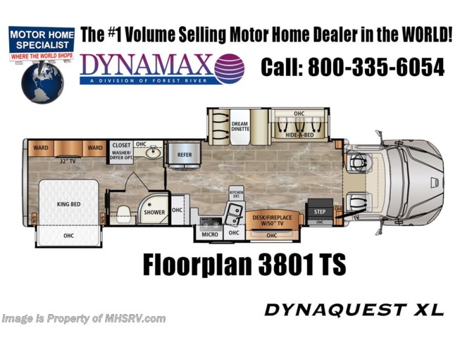 2021 Dynamax Corp Dynaquest XL 3801TS - New Class C For Sale by Motor Home Specialist in Alvarado, Texas